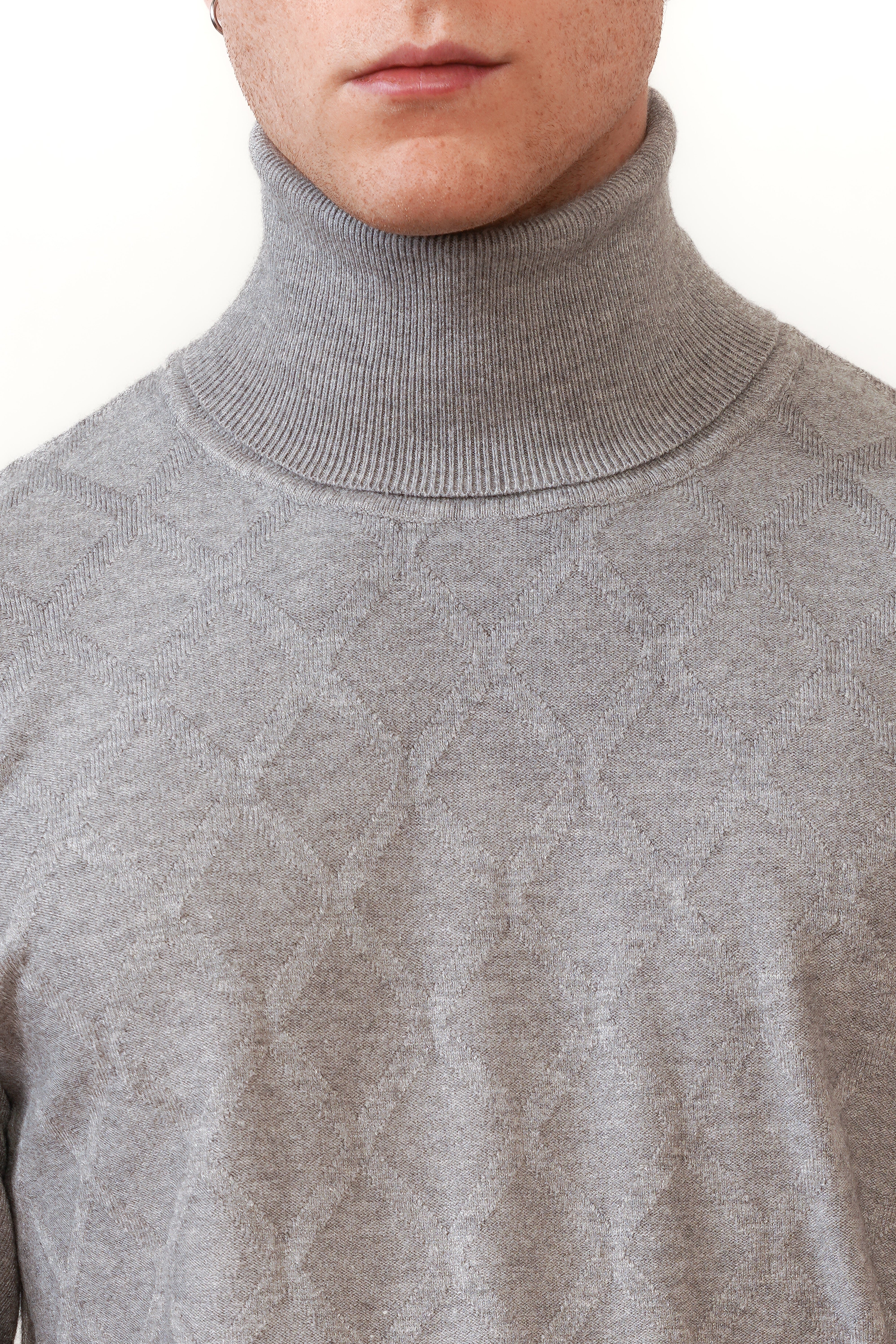 Dolcevita Valenci a quadri Grigio