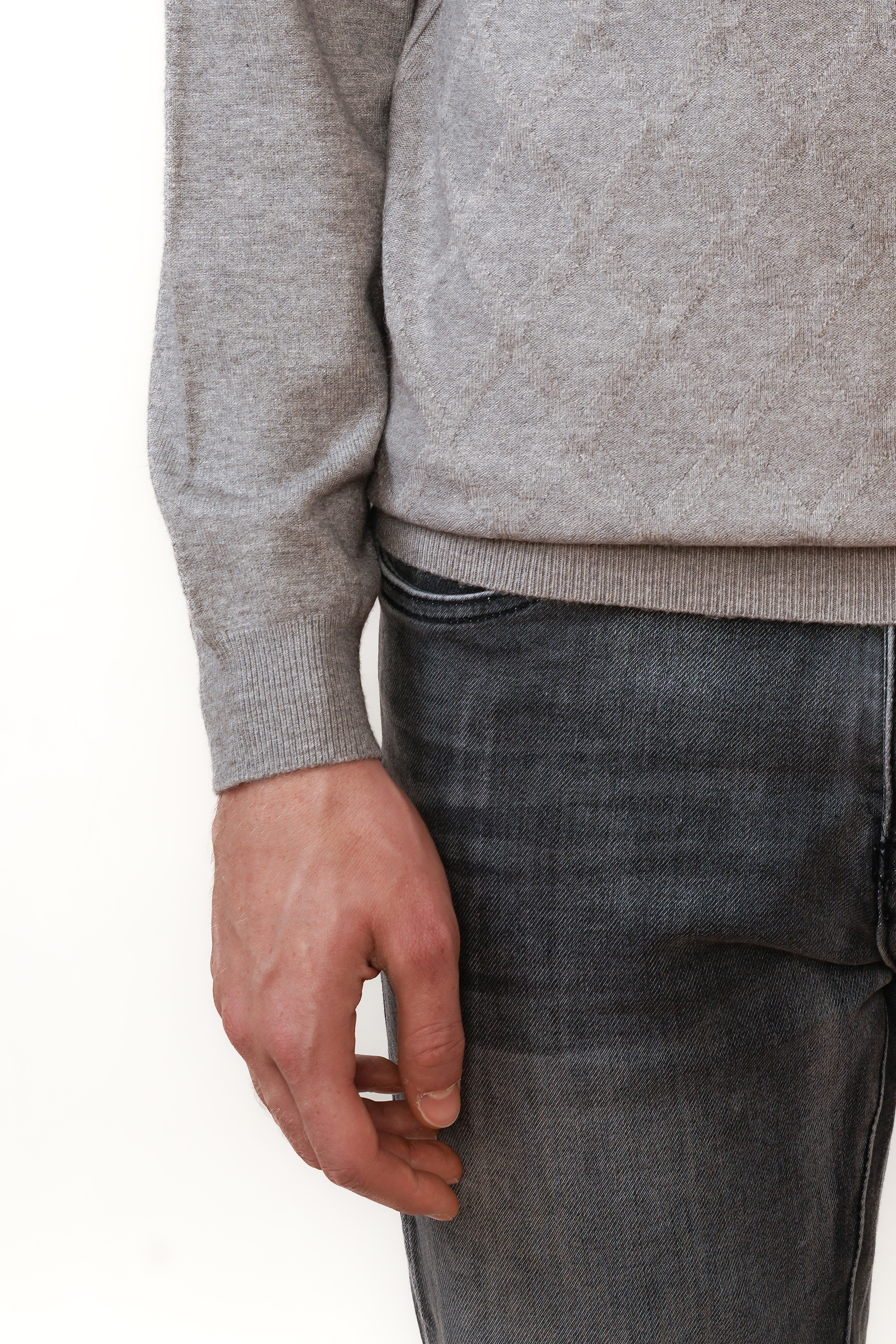 Dolcevita Valenci a quadri Grigio