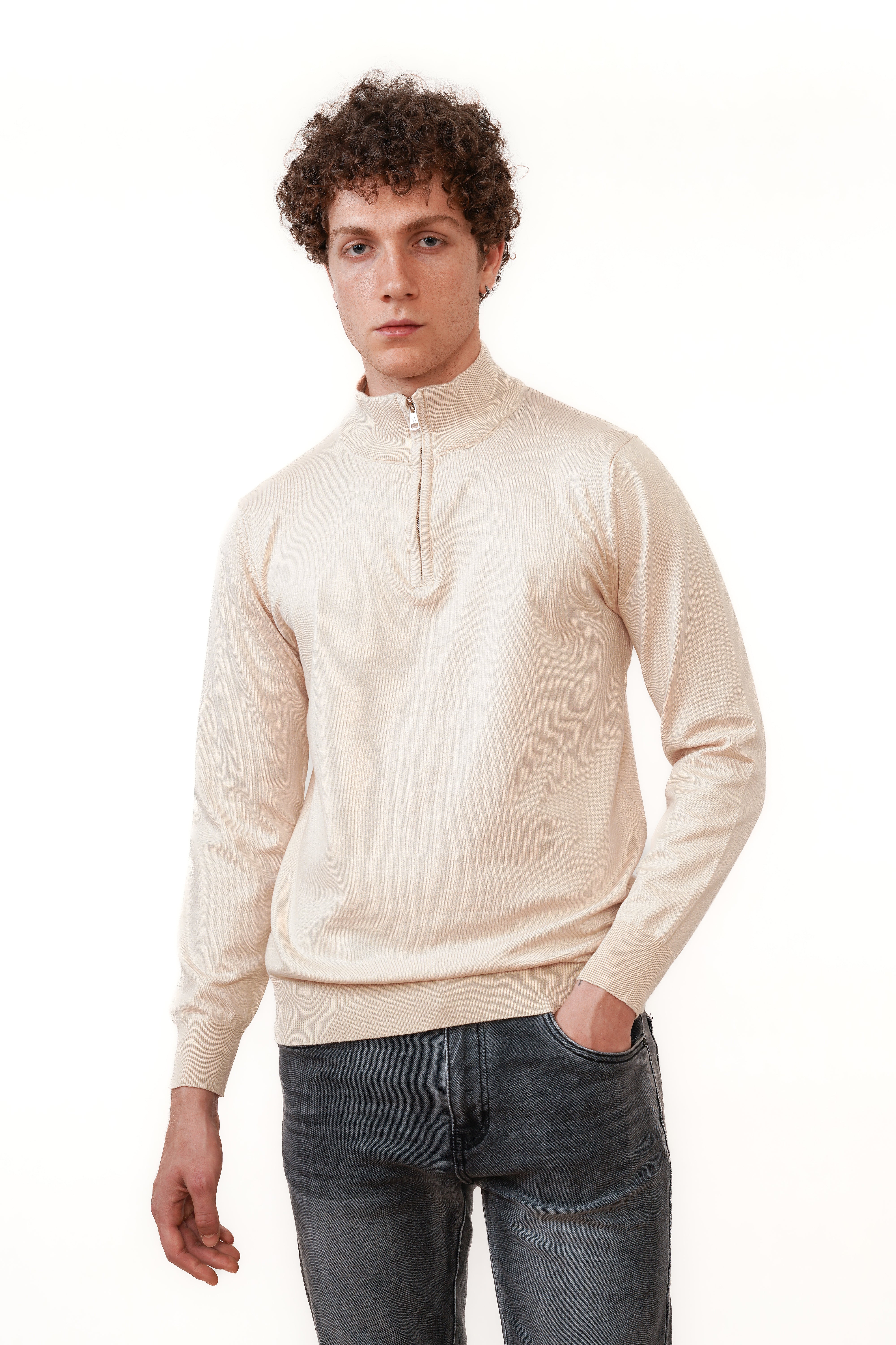 Mezza cerniera Valenci Beige