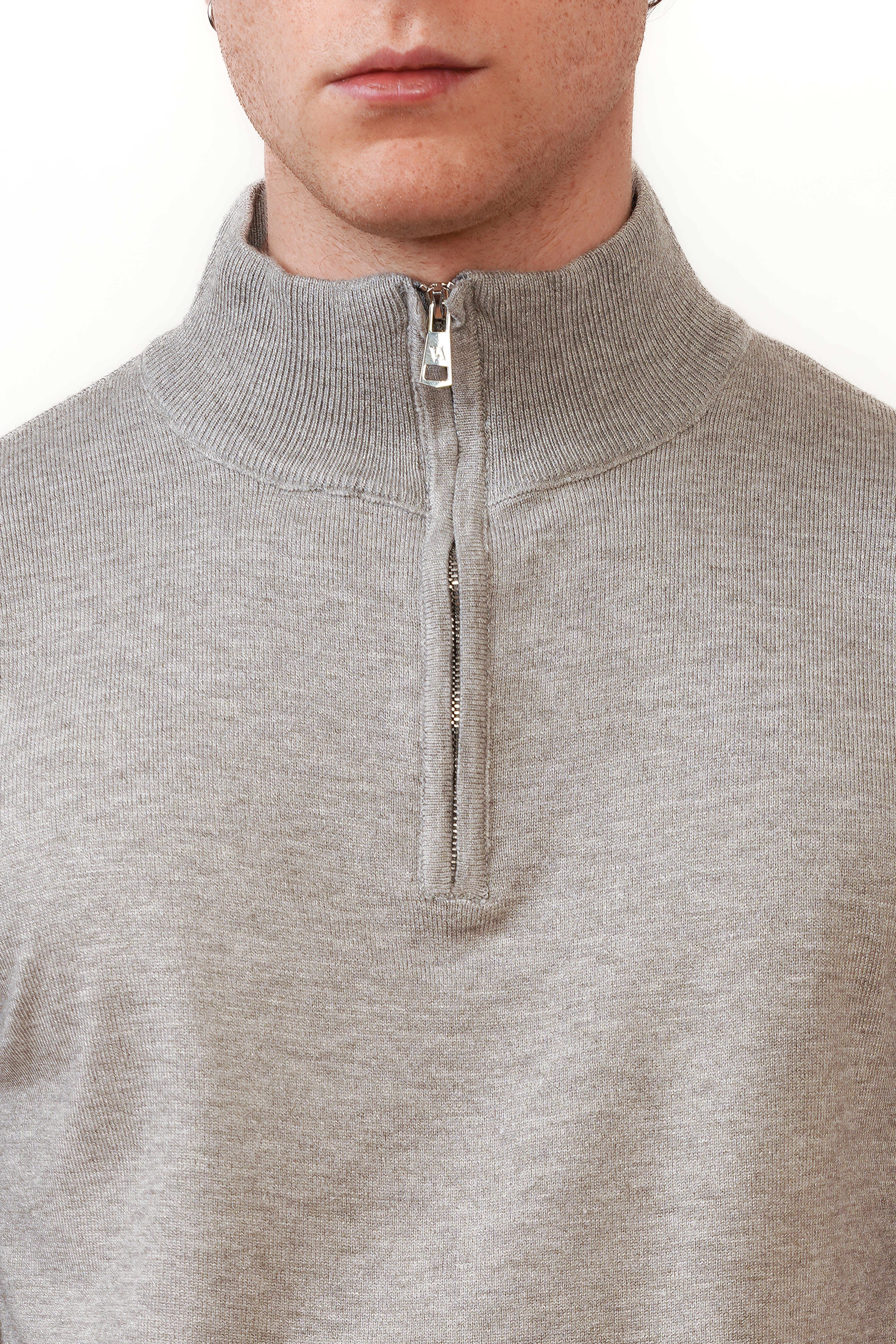 Valenci Halfzip Grijs