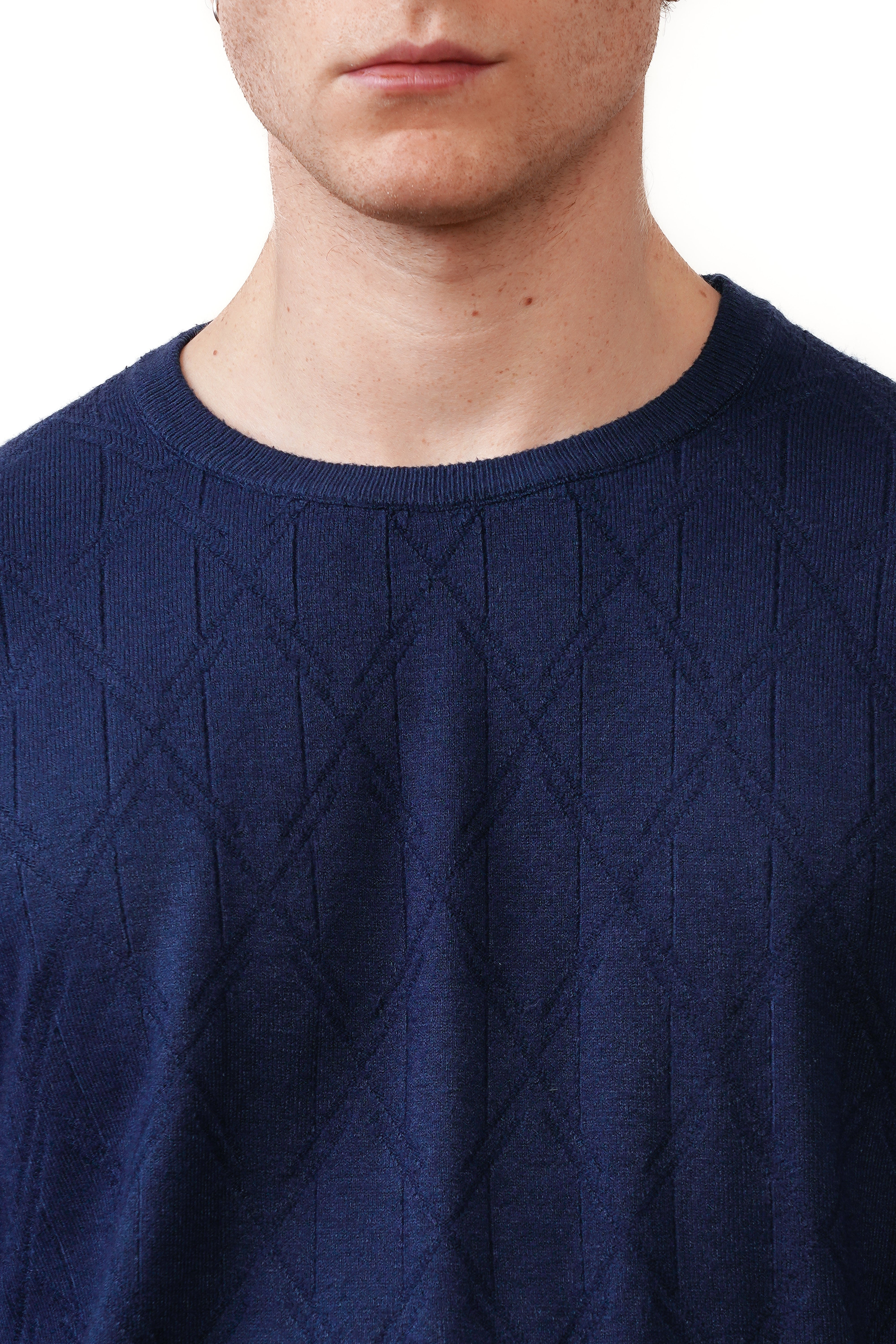 Valenci Cuello Redondo Azul Marino