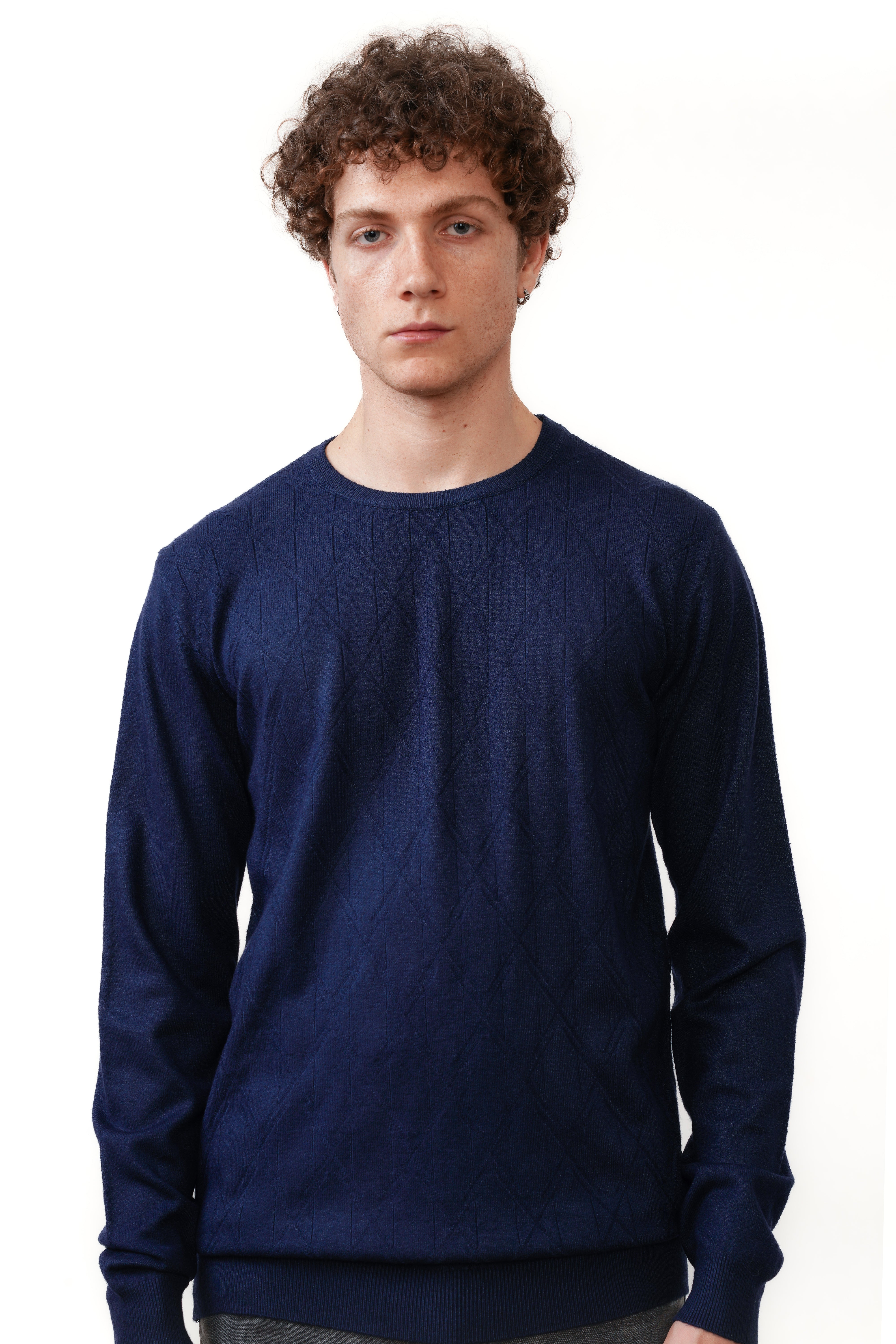 Valenci Cuello Redondo Azul Marino