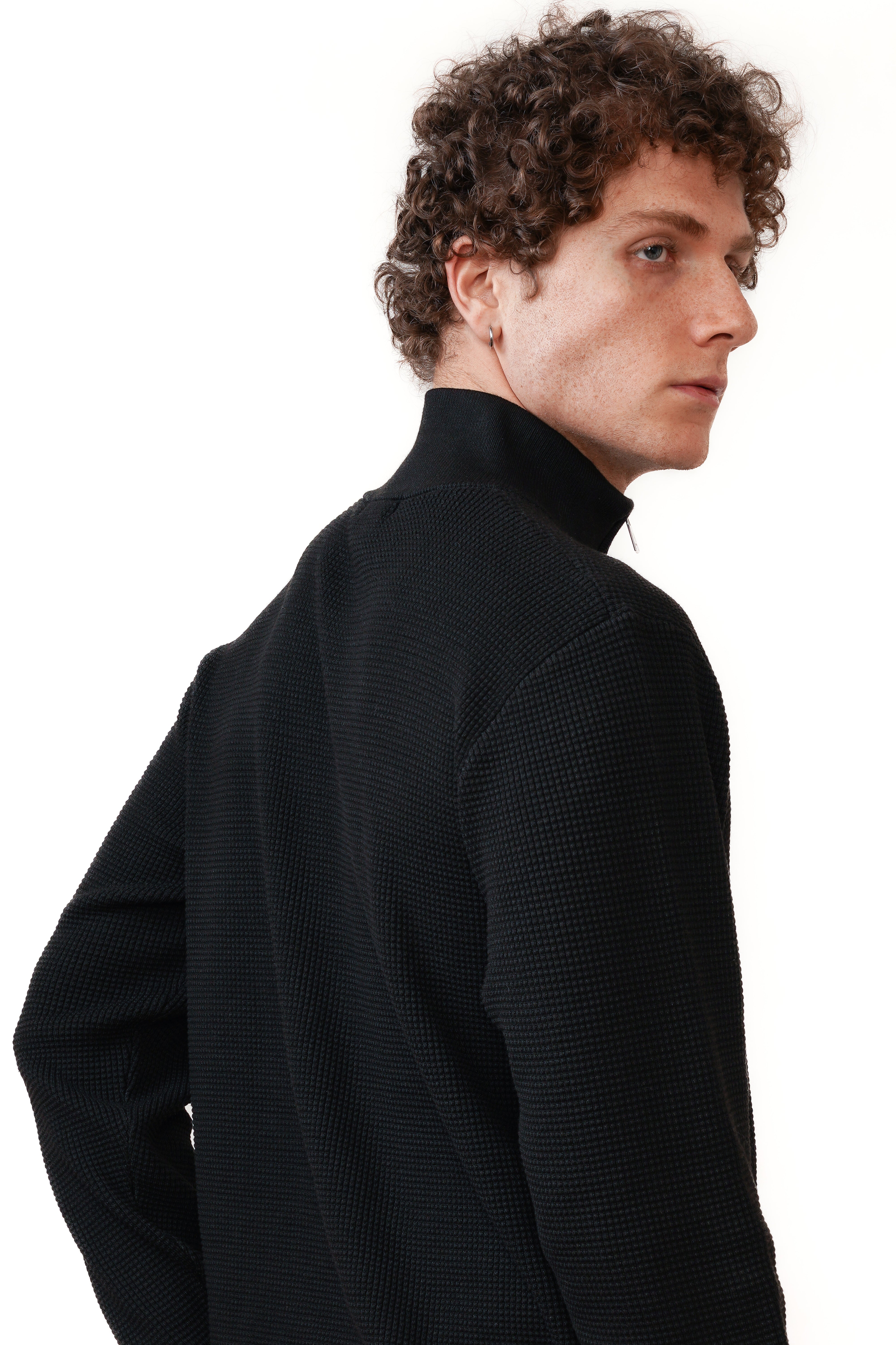 El Santo Media Cremallera Negro