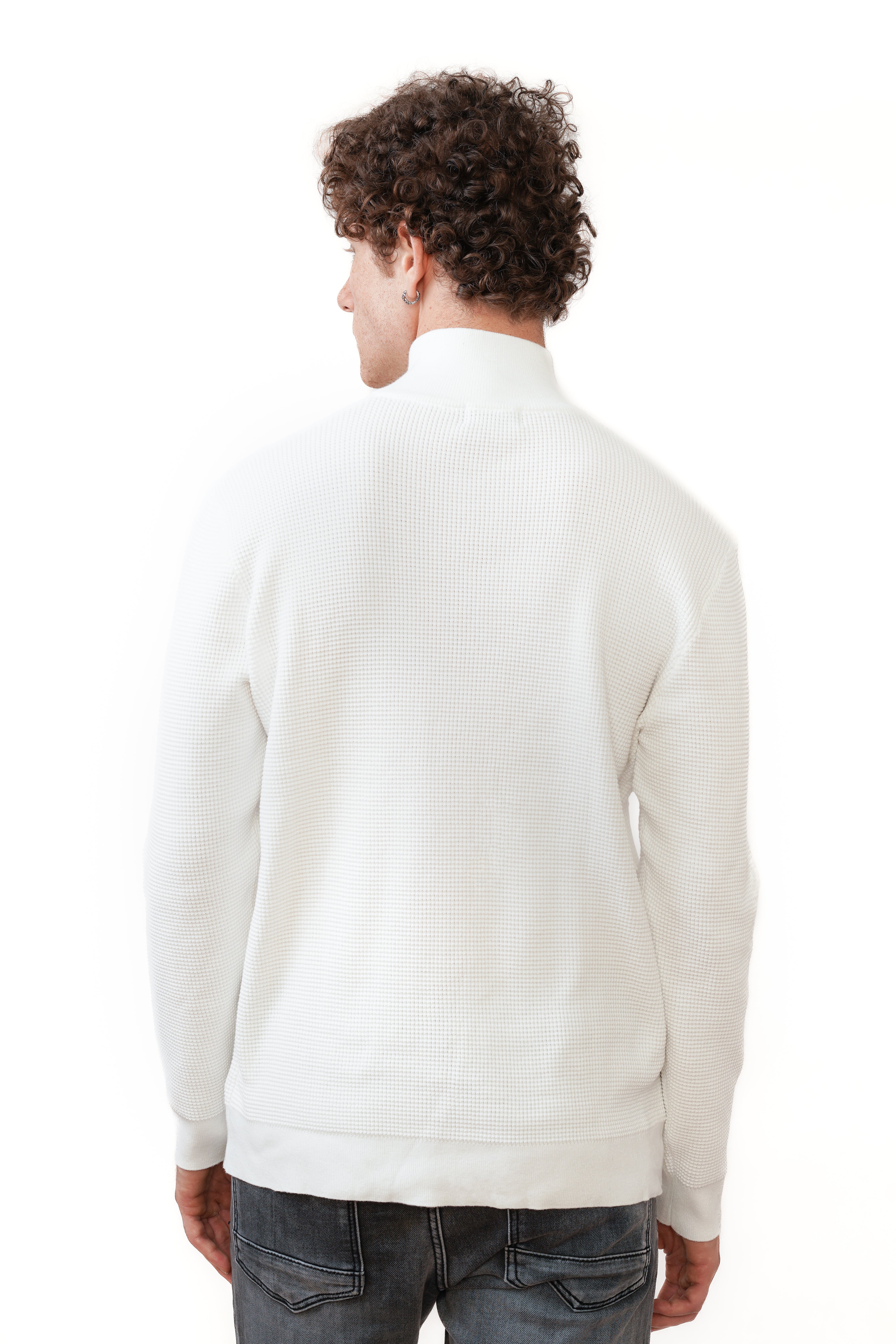 El Santo Halfzip Blanco