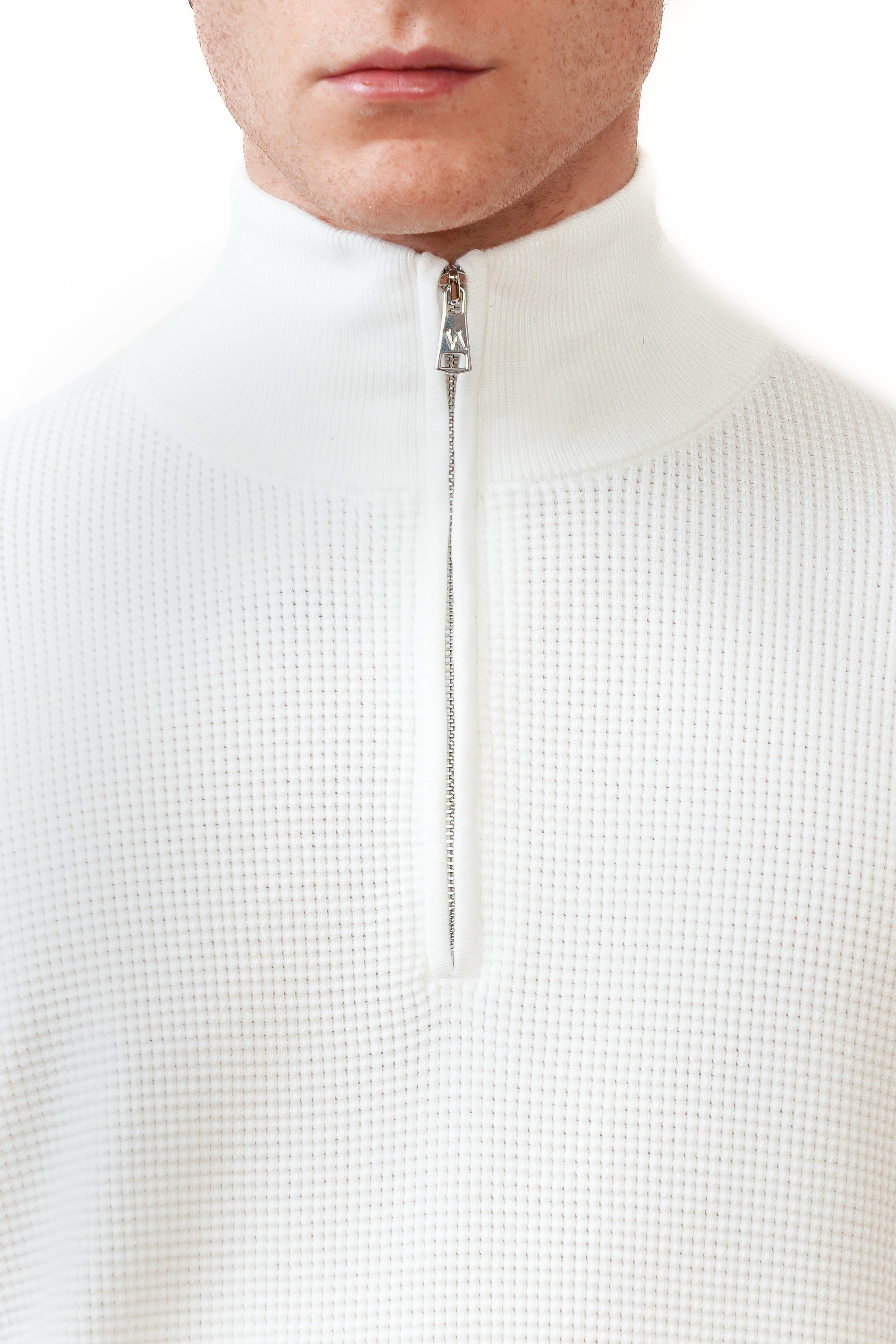 El Santo Halfzip Blanco