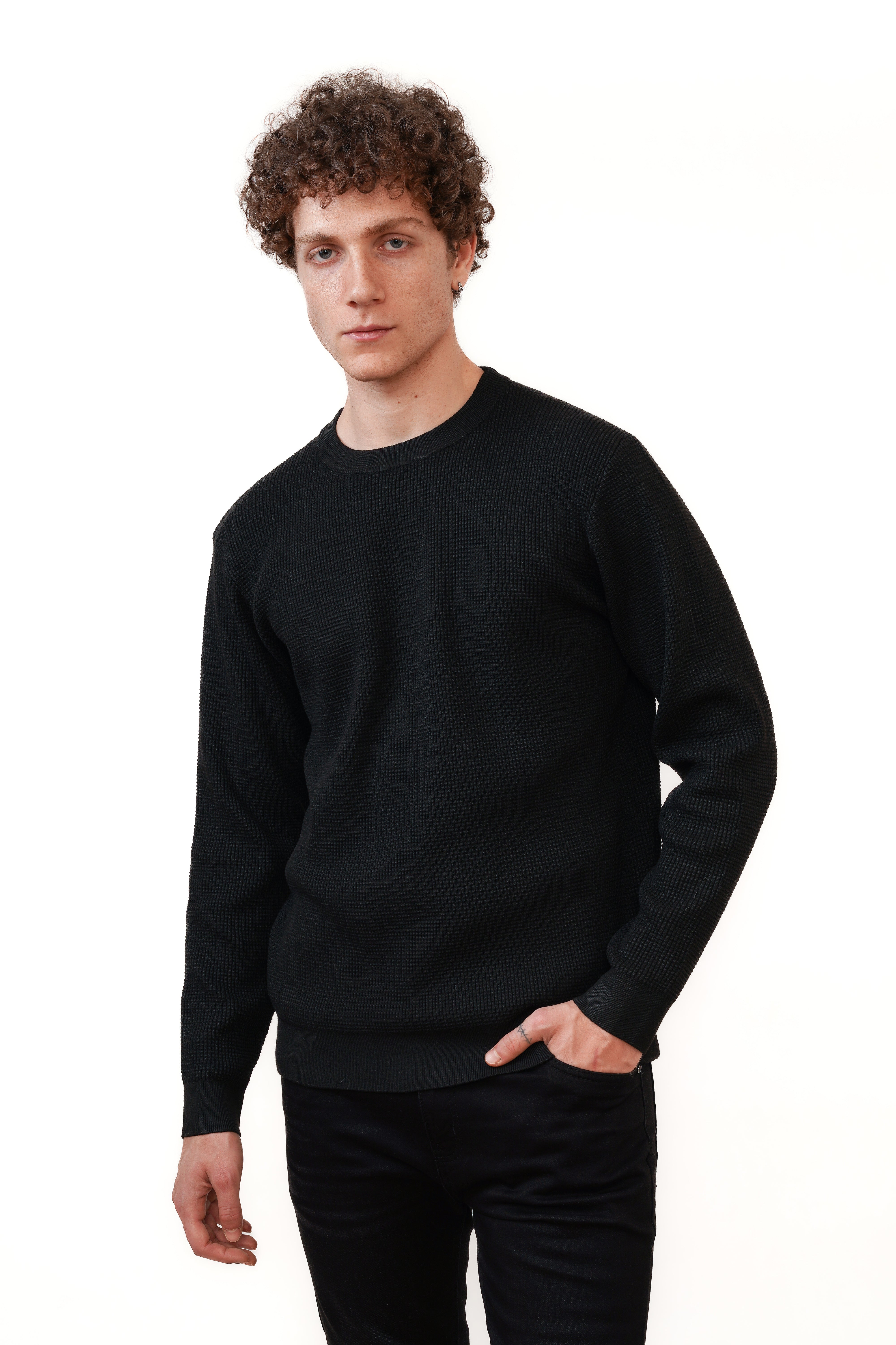 The Saint Crewneck Zwart