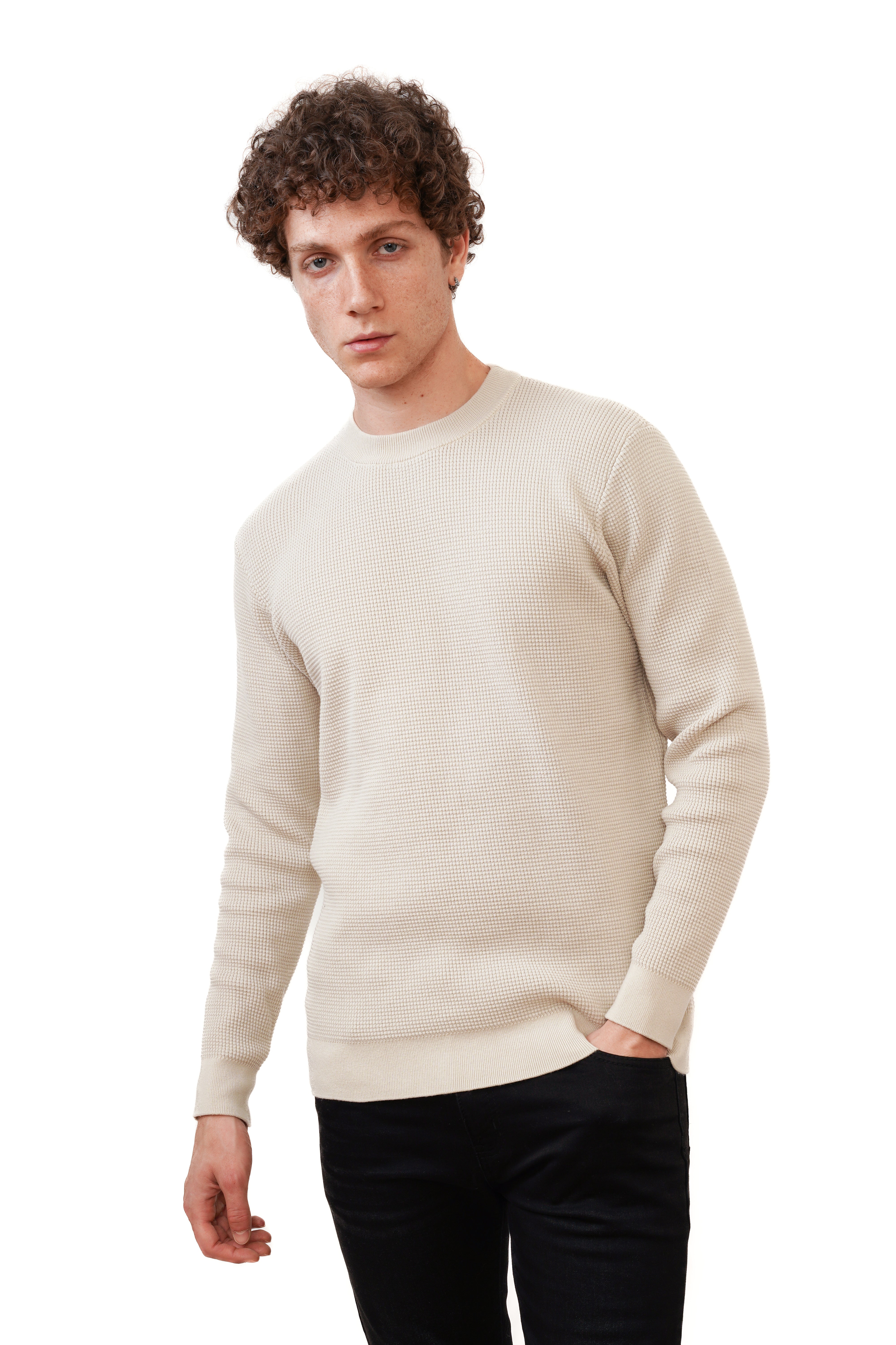 The Saint Crewneck beige