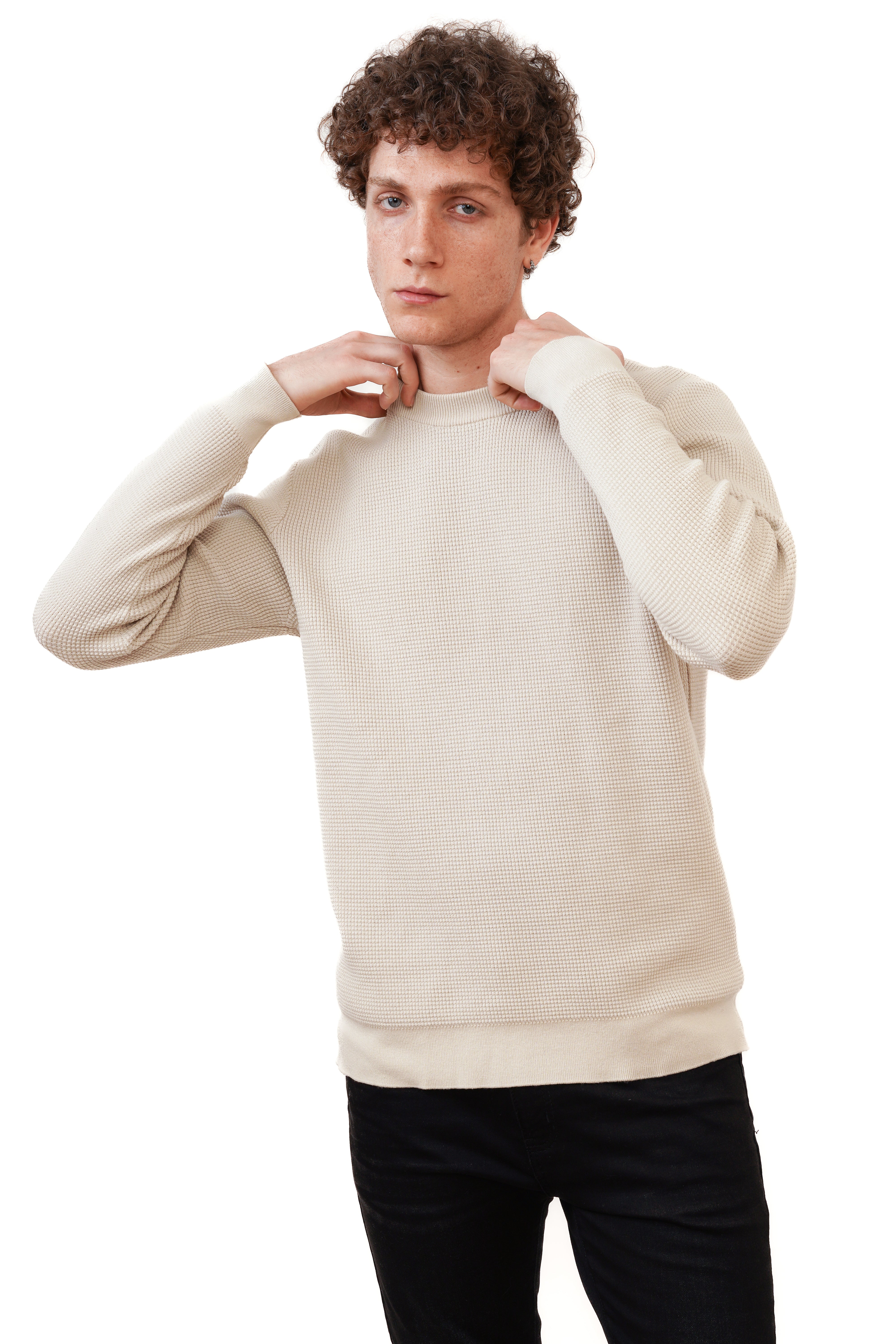 The Saint Crewneck beige