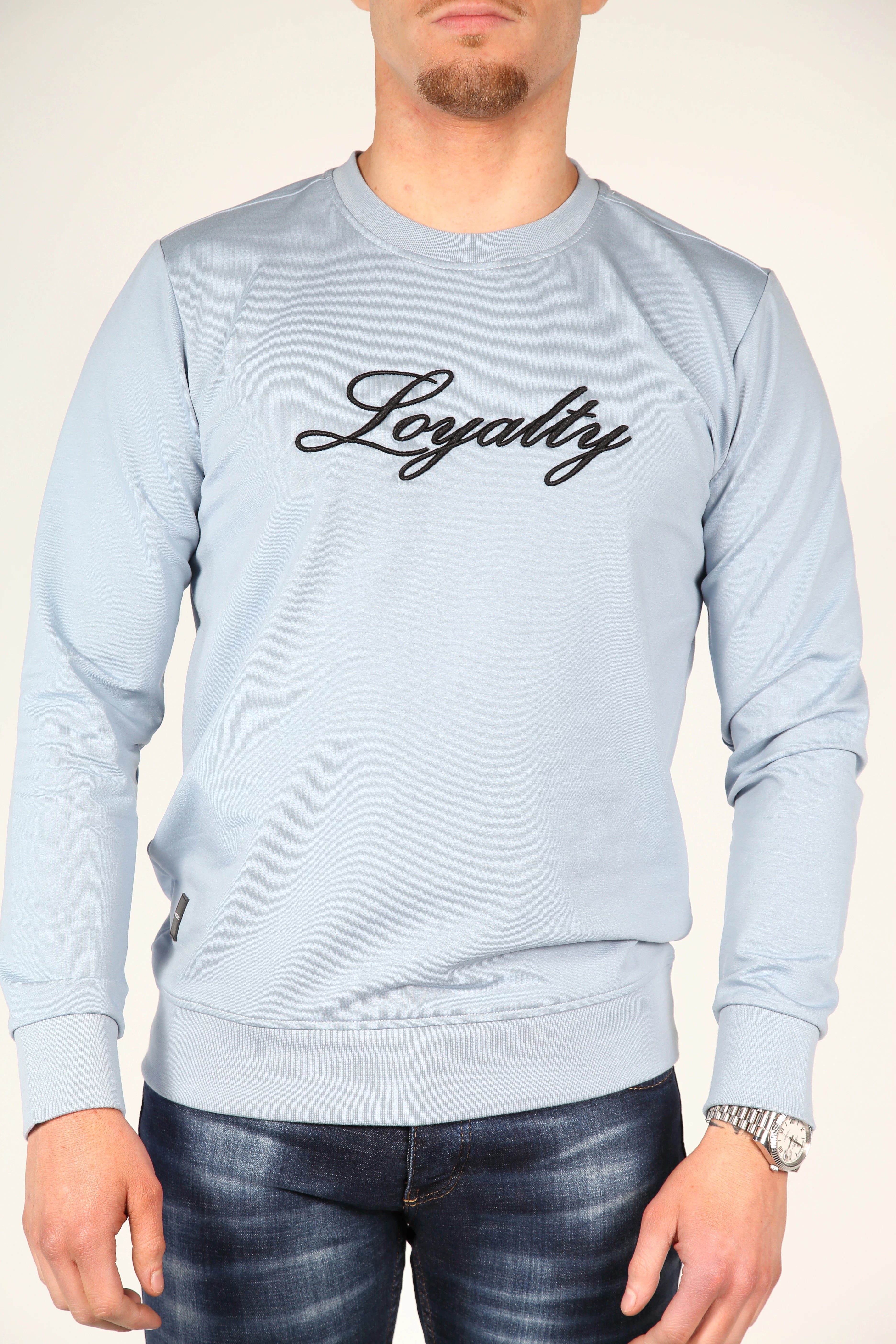 Blauwe Sweater Loyalty