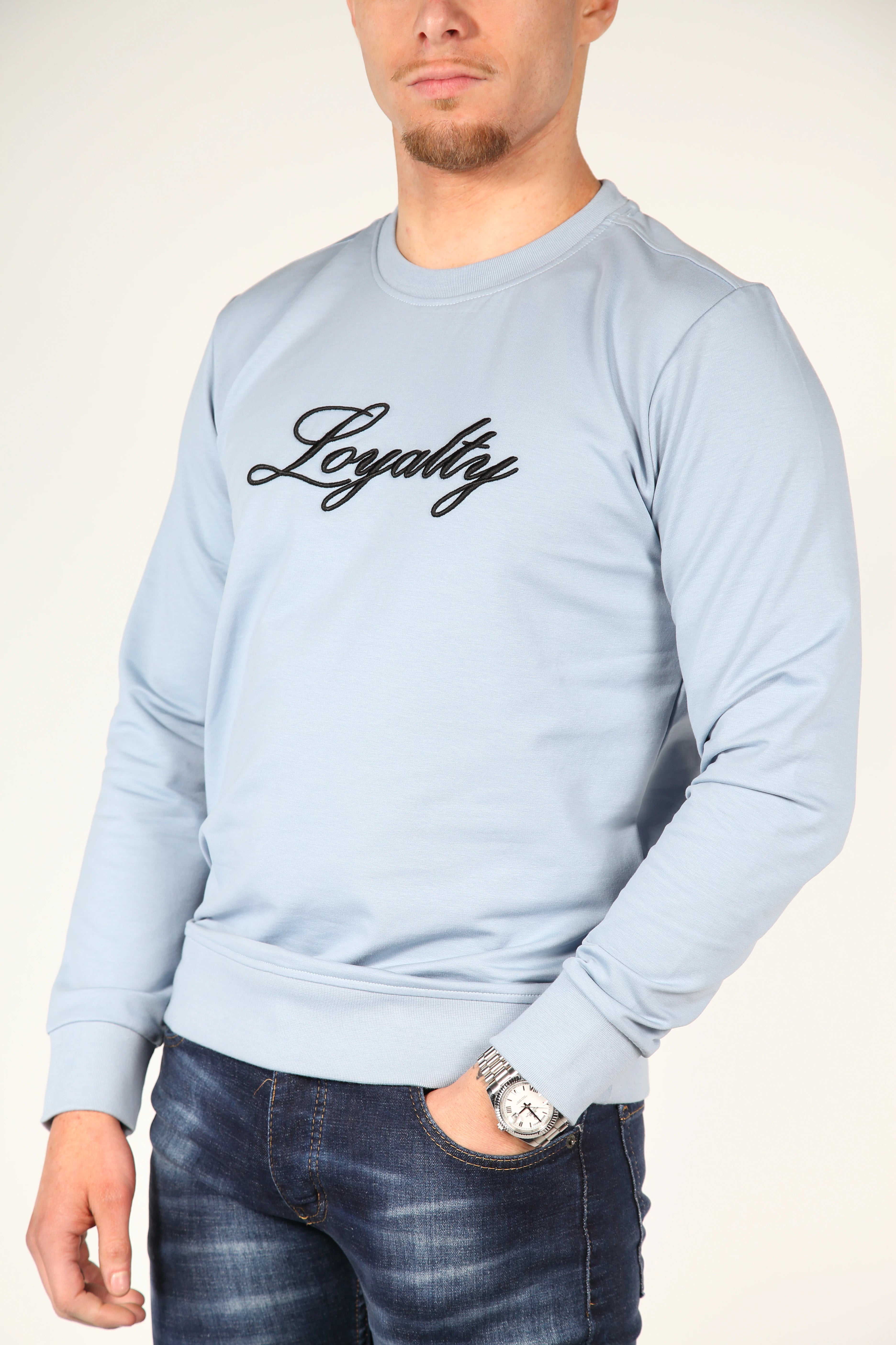 Blauwe Sweater Loyalty