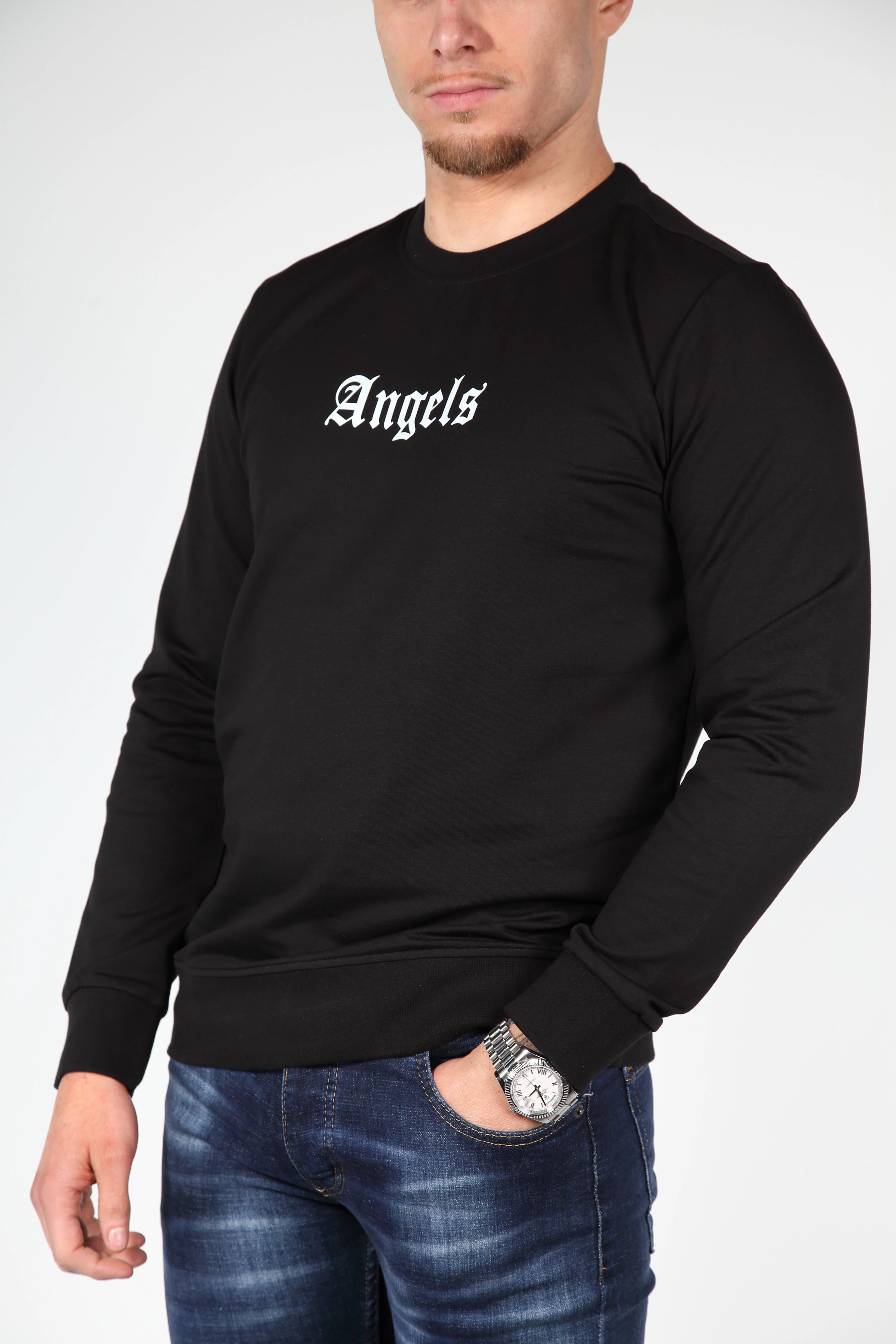 Pull noir anges noirs
