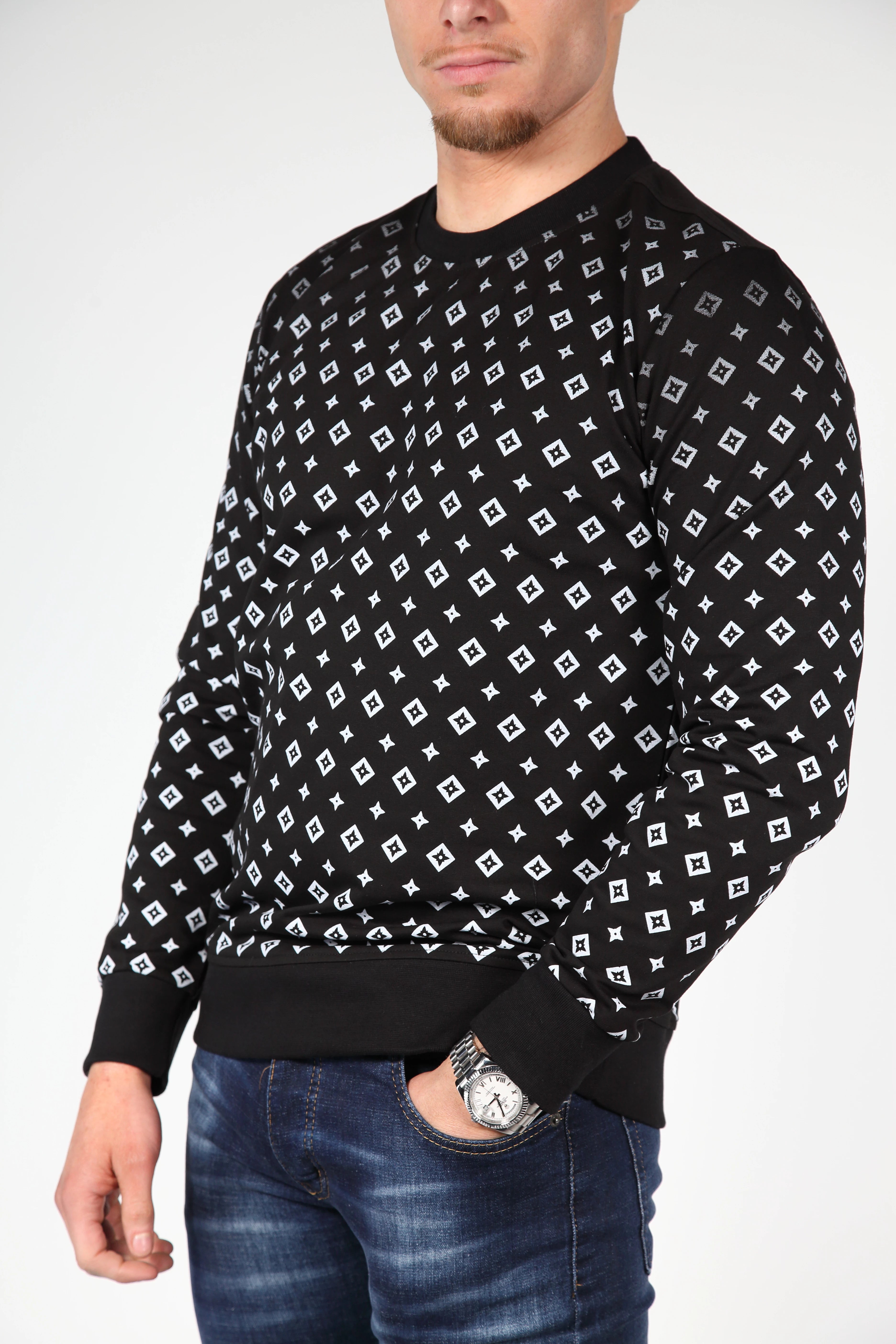 Maglione valenti nero /bianco
