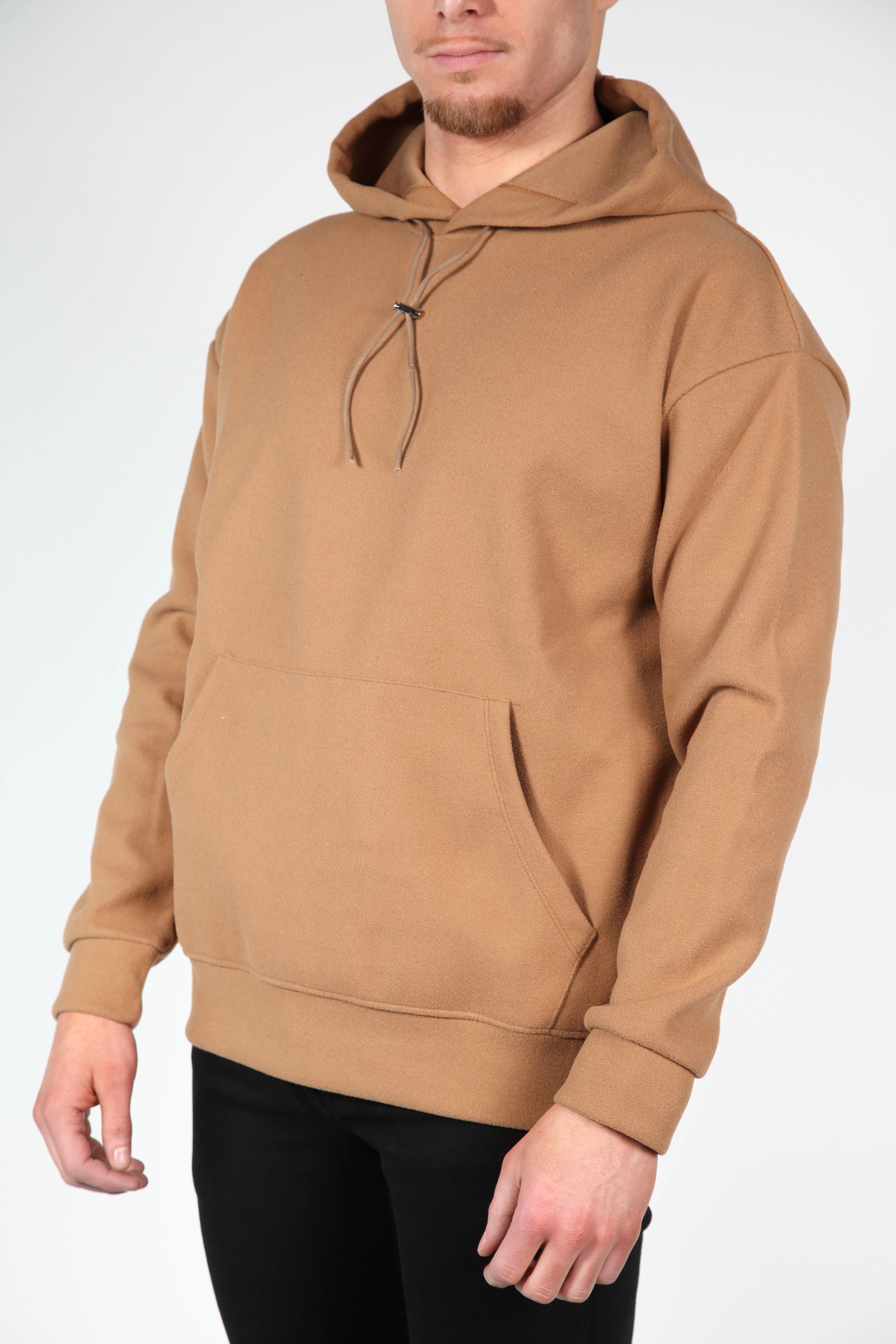 Camel trigale con cappuccio