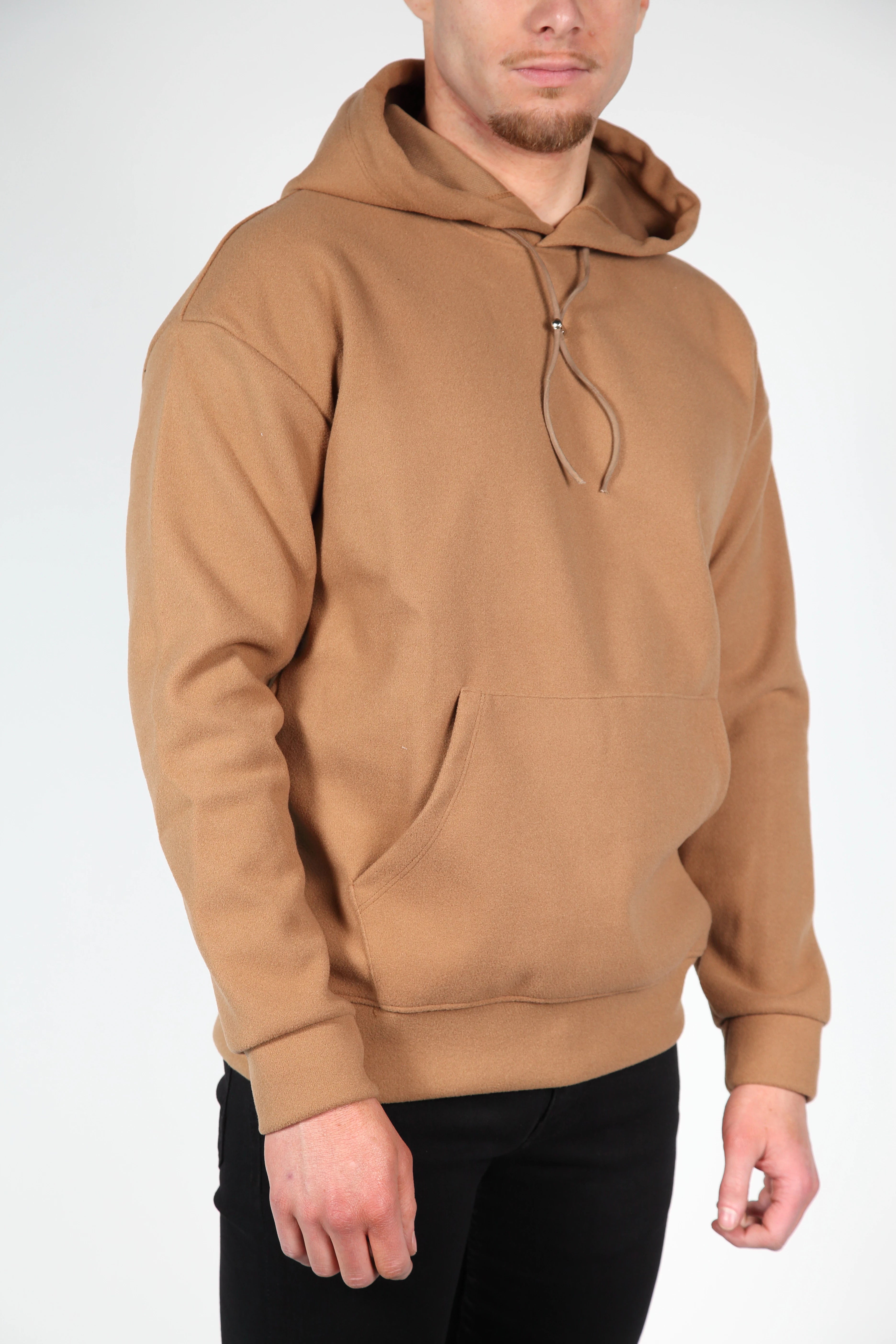 Camel trigale con cappuccio