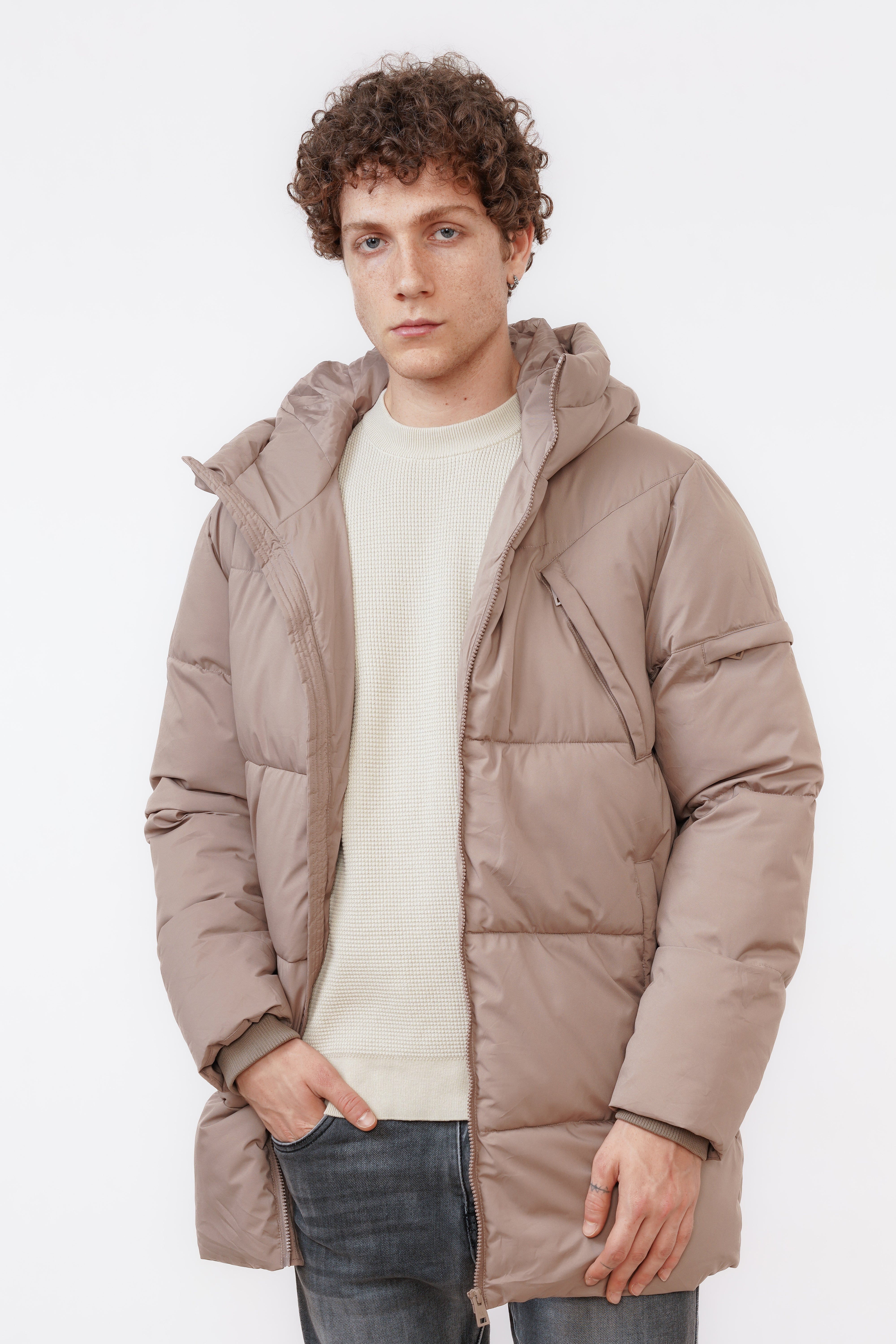 Pufferjas Valerio Beige