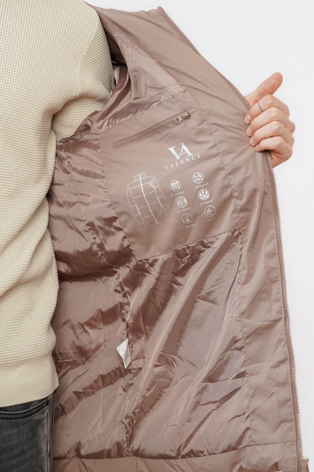 The Valerio Winterjas Beige