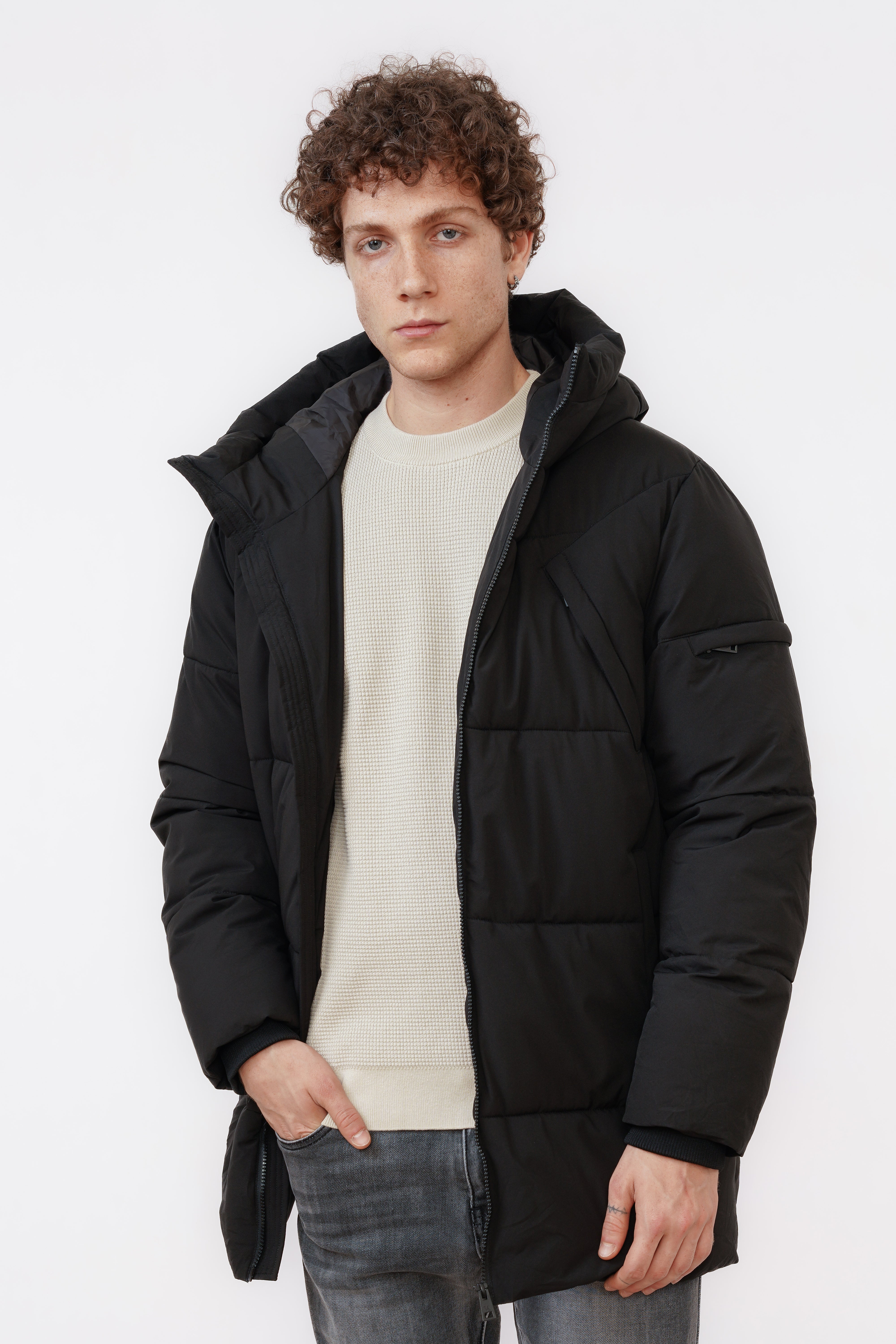 Pufferjas Valerio Zwart