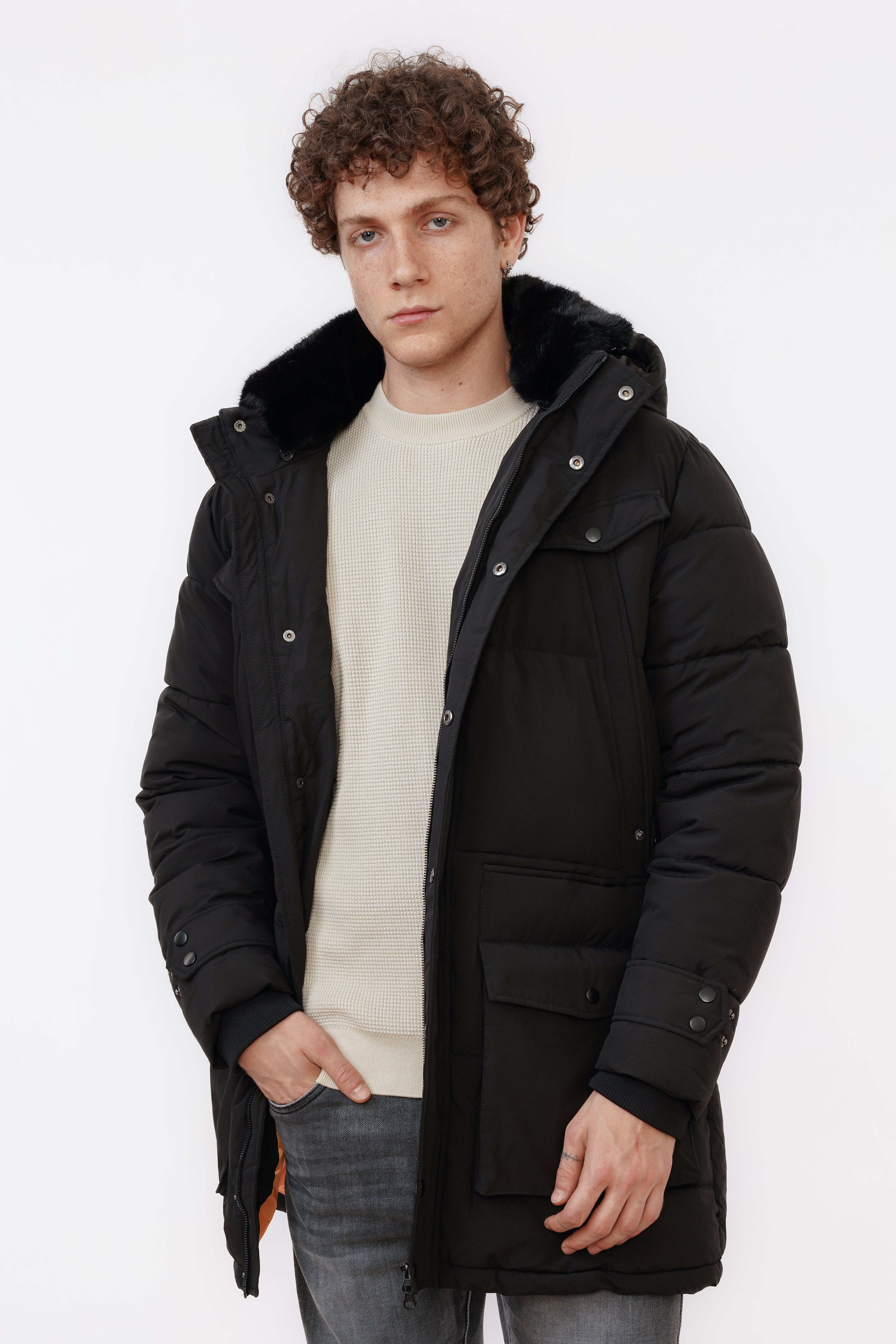 Parka Winterjas Federico Zwart