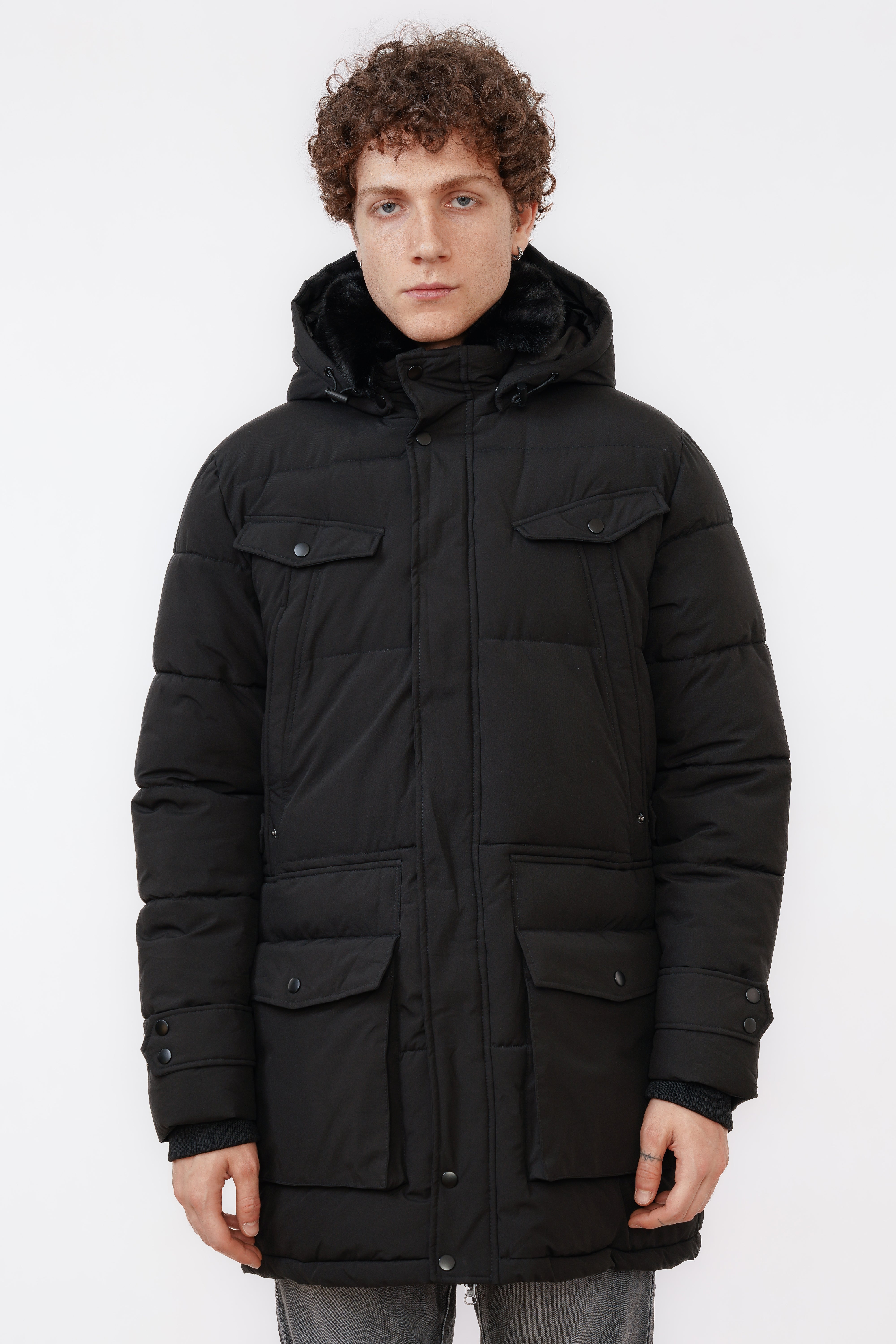 Parka Winterjas Federico Zwart