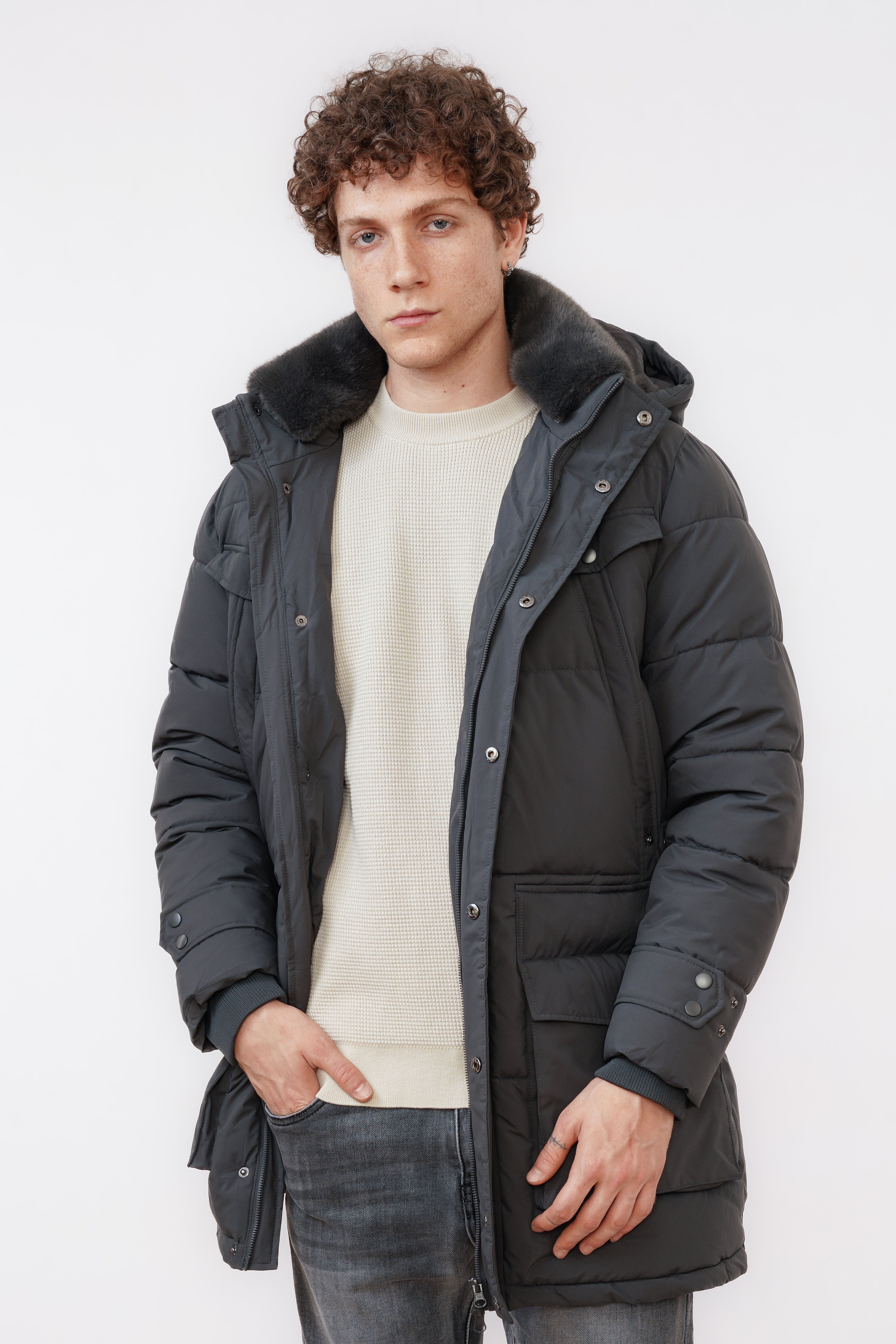 Parka Winterjas Federico Antraciet