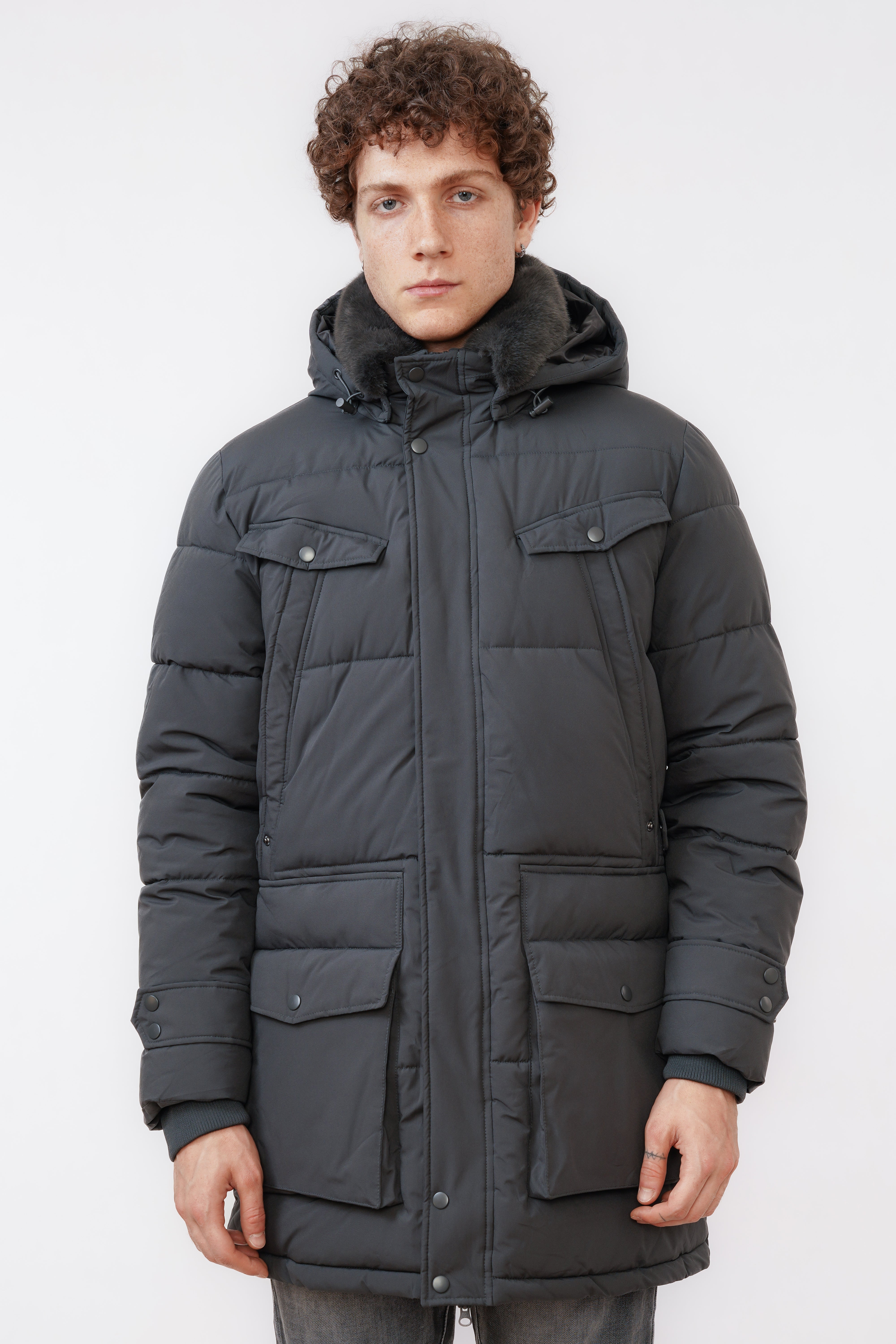 Parka Winterjas Federico Antraciet