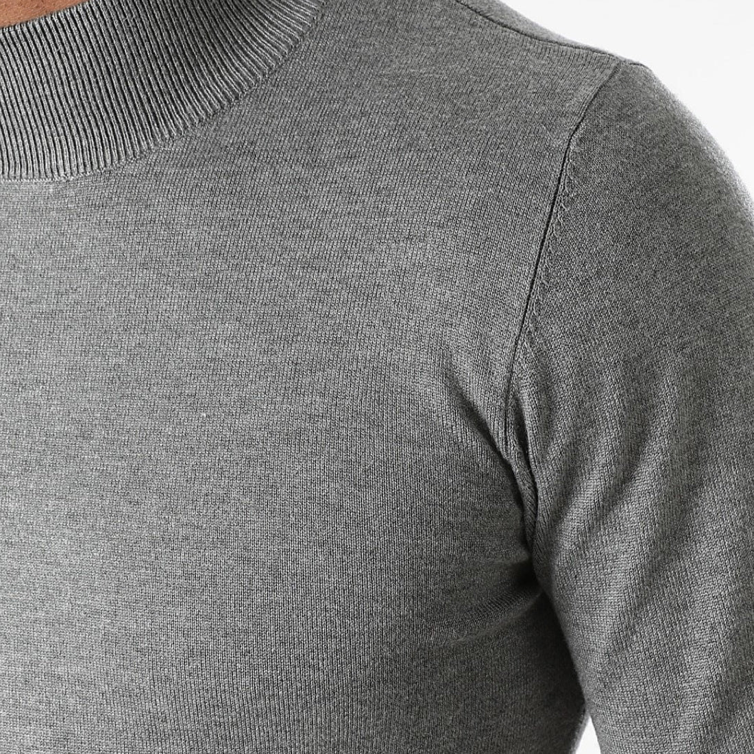Gray Turtleneck Men