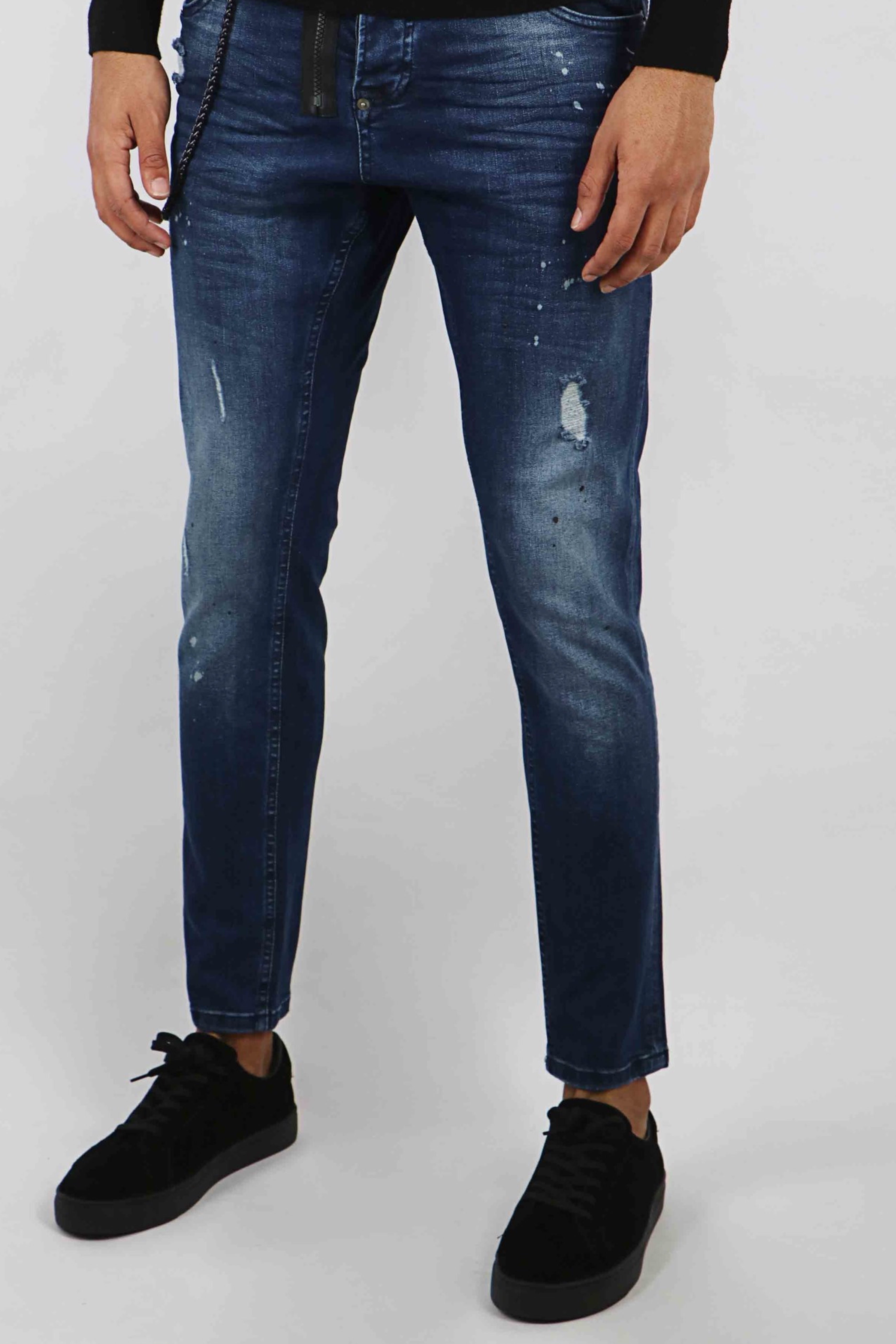 Heren Skinny Jeans Blauw