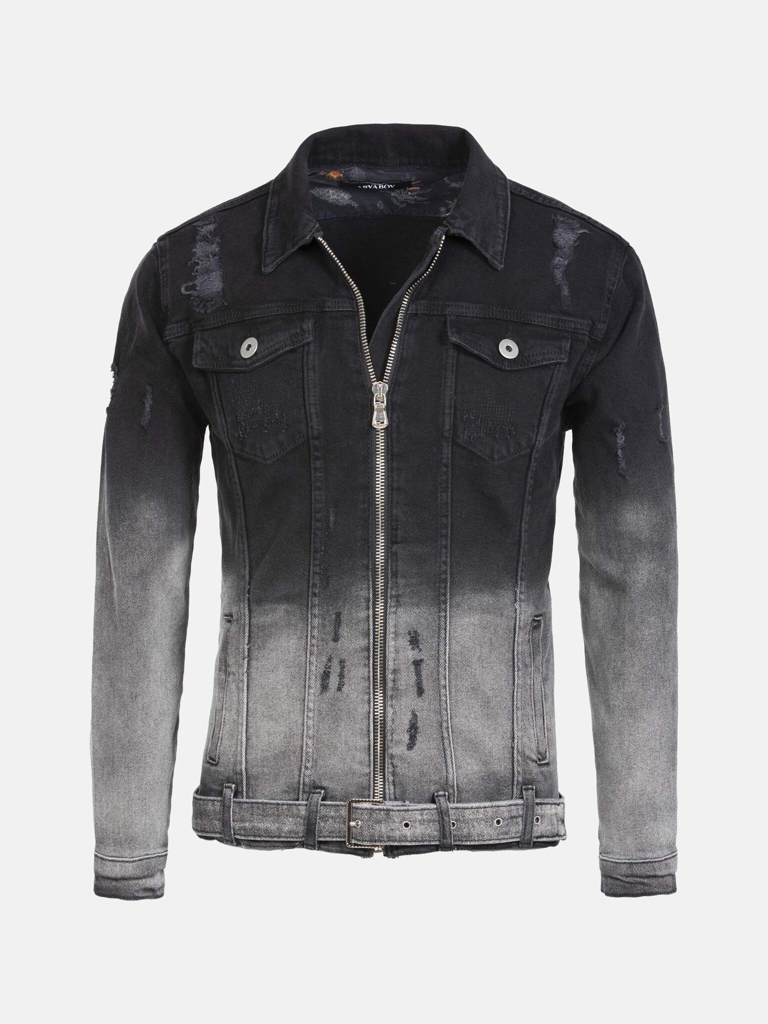 Giacca di jeans valenci nera