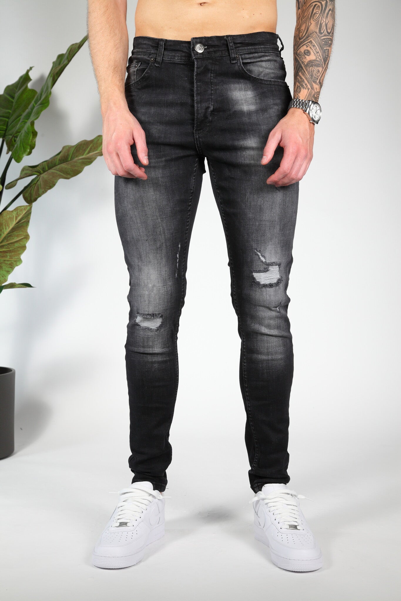 Zwarte Impact Skinny Jeans Valenci