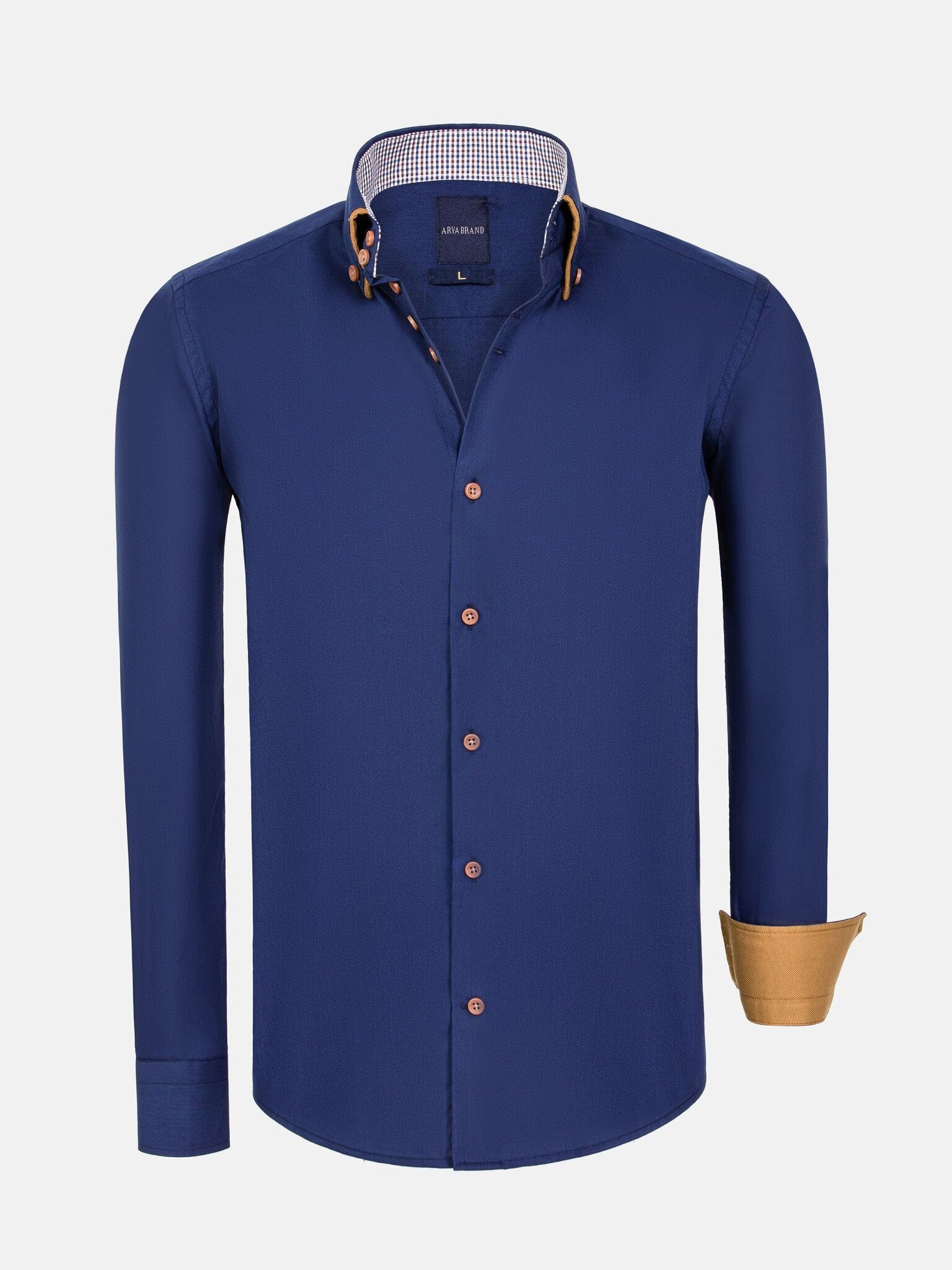 Camisa manga larga cervezas marina