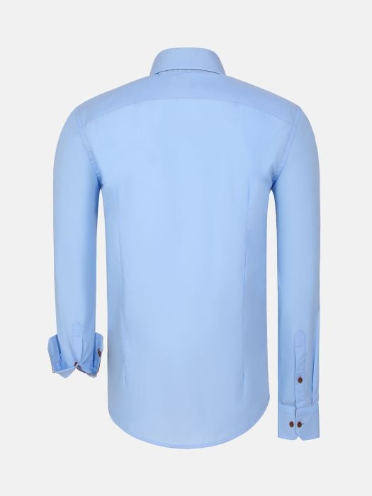 Overhemd Lange Mouw Ales Blue