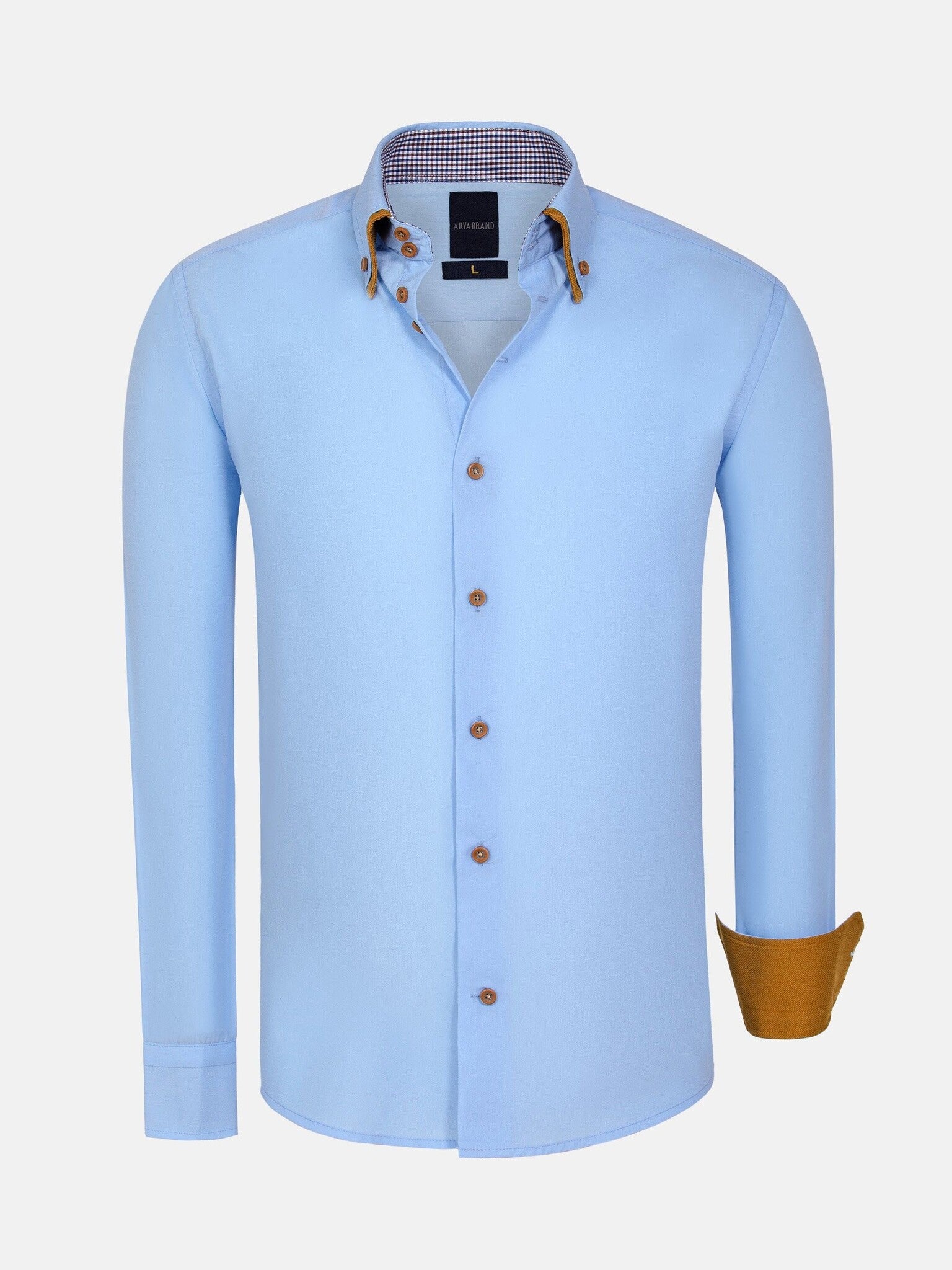 Overhemd Lange Mouw Ales Blue