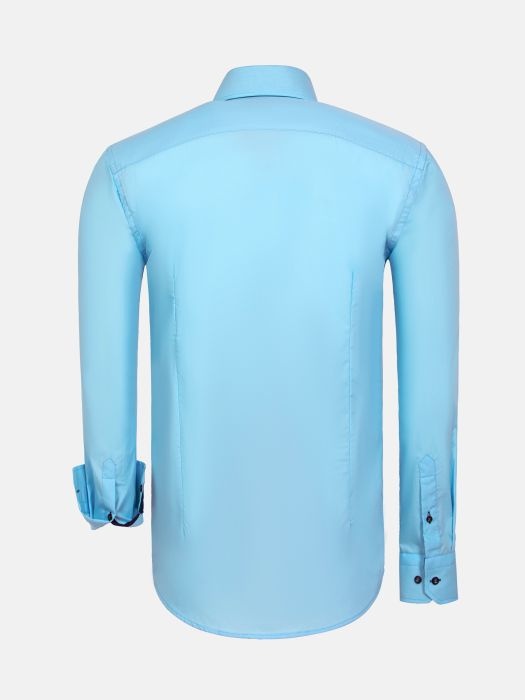 Overhemd lange Mouw Metz LT Blue