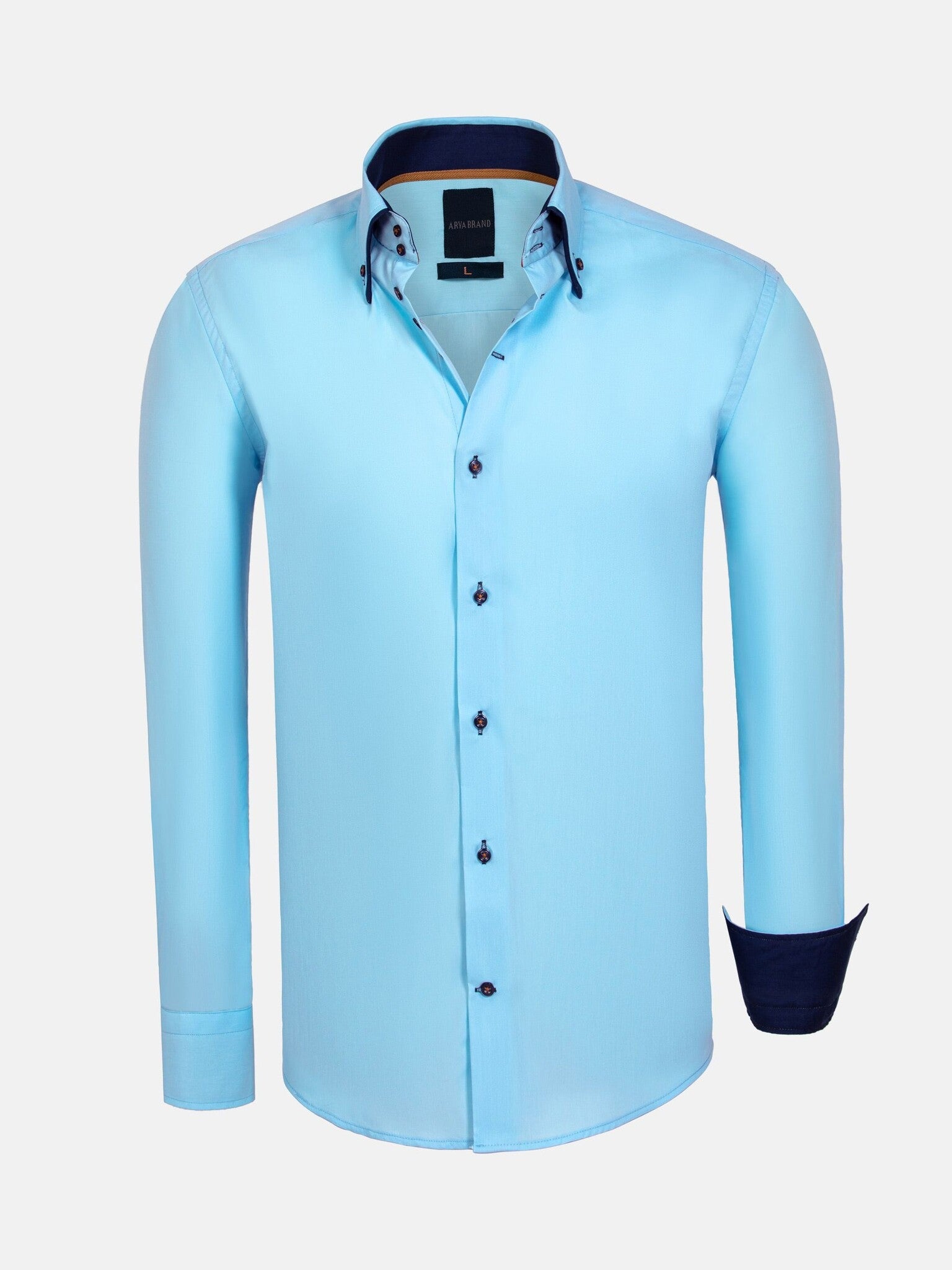 Overhemd lange Mouw Metz LT Blue