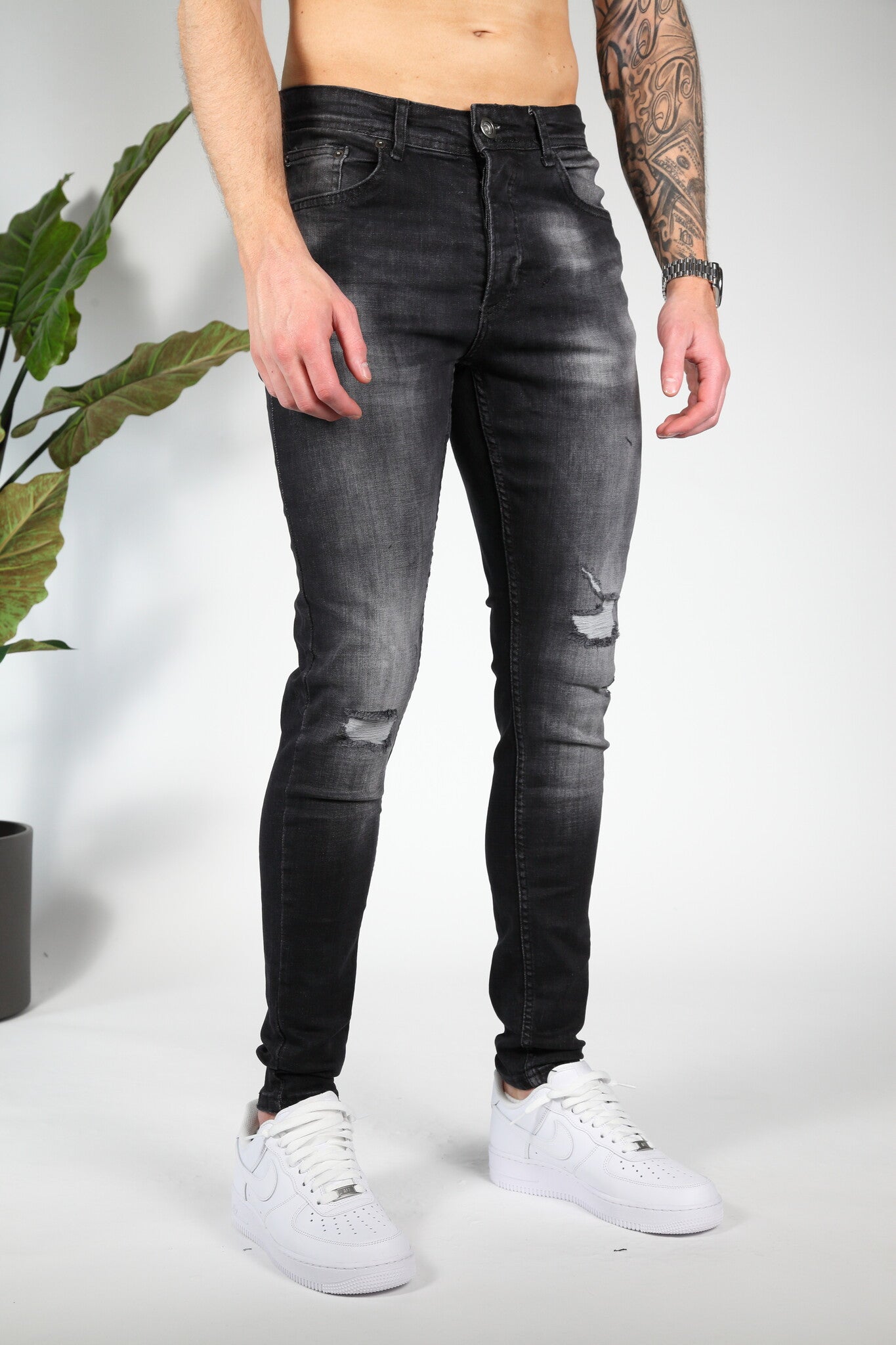 Zwarte Impact Skinny Jeans Valenci