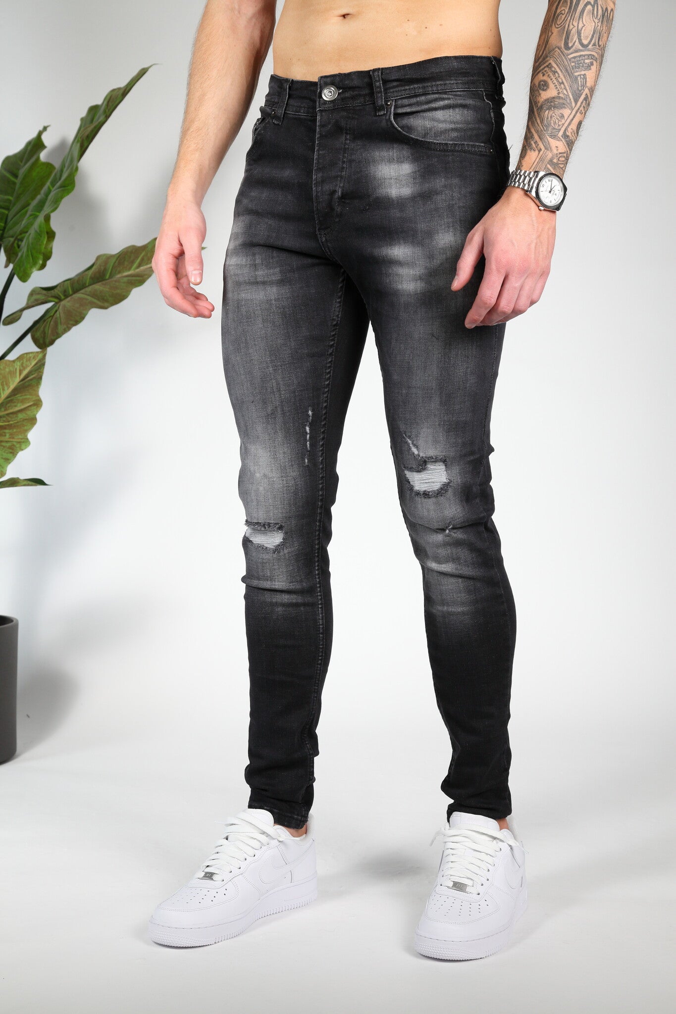 Zwarte Impact Skinny Jeans Valenci