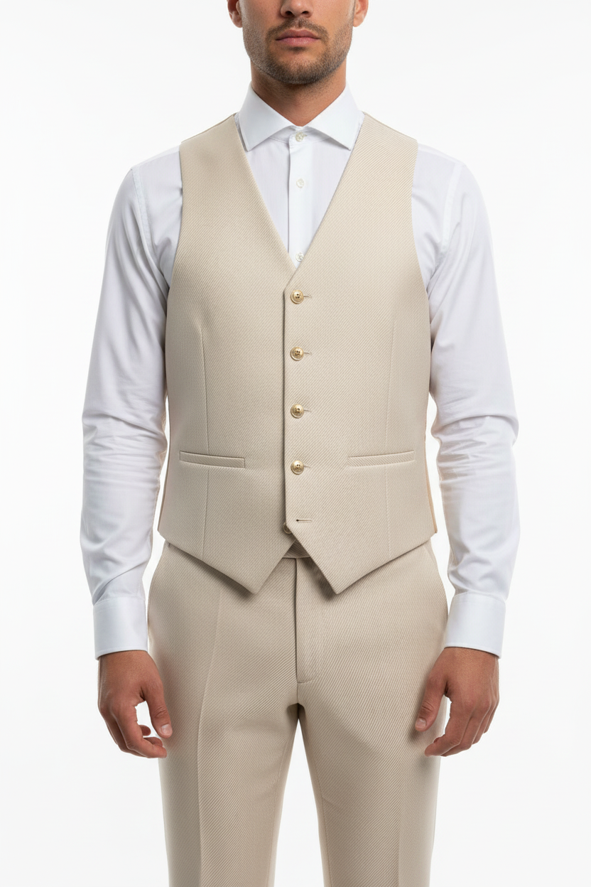 Traje 3 piezas Marcello Beige