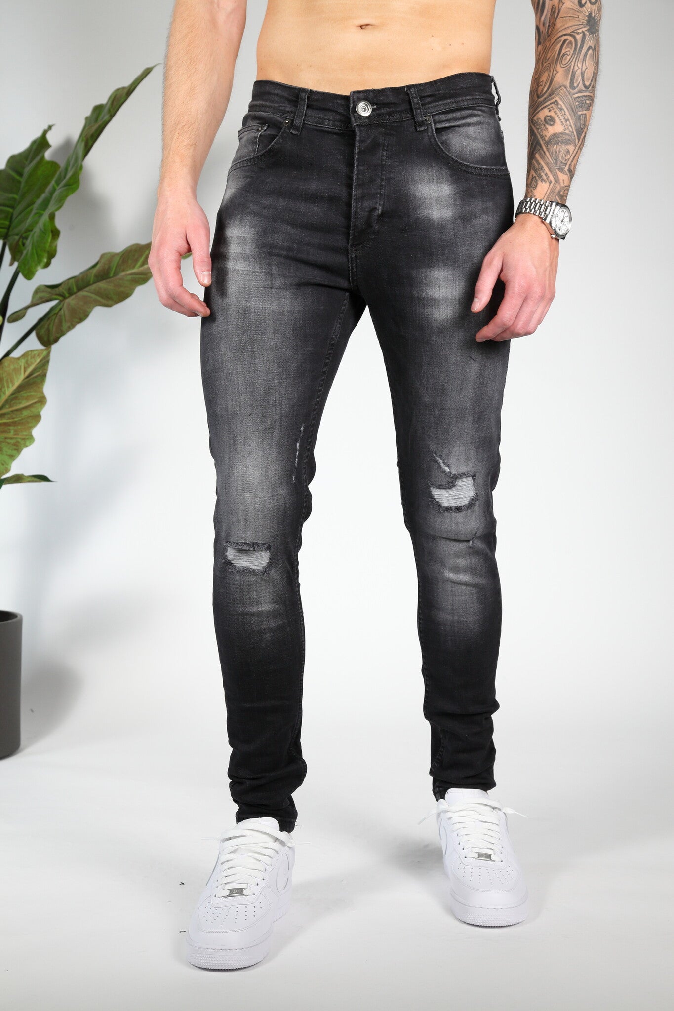 Zwarte Impact Skinny Jeans Valenci