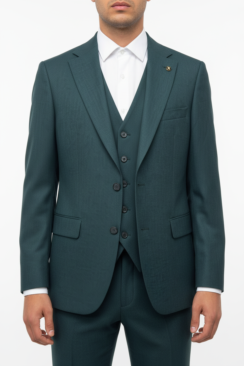 Alverino Driedelig Pak Khaki