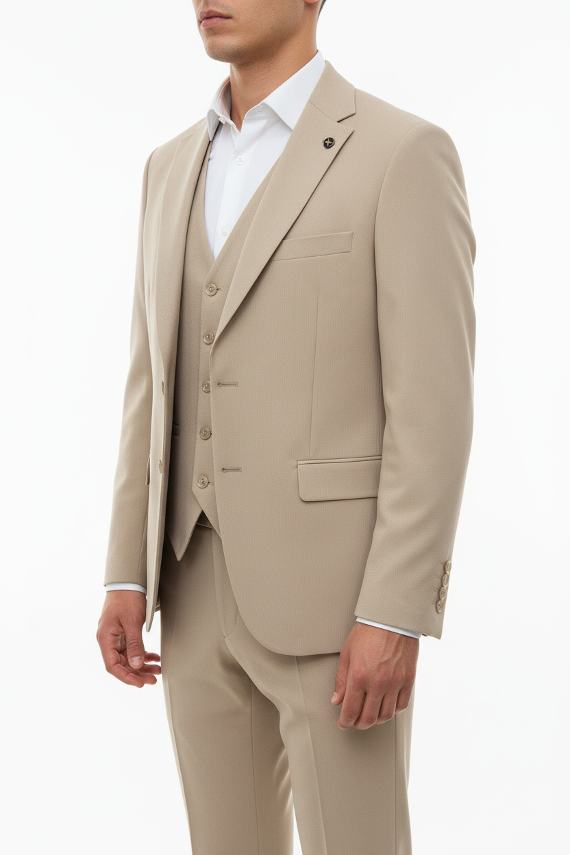 Morvelli Dreiteiliger Anzug Grau