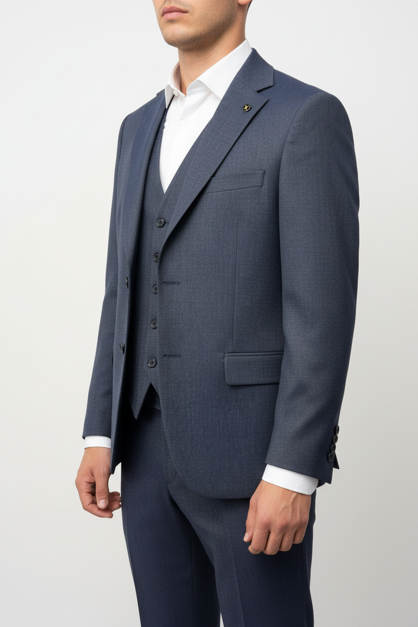 Sartoria Driedelig Pak Navy