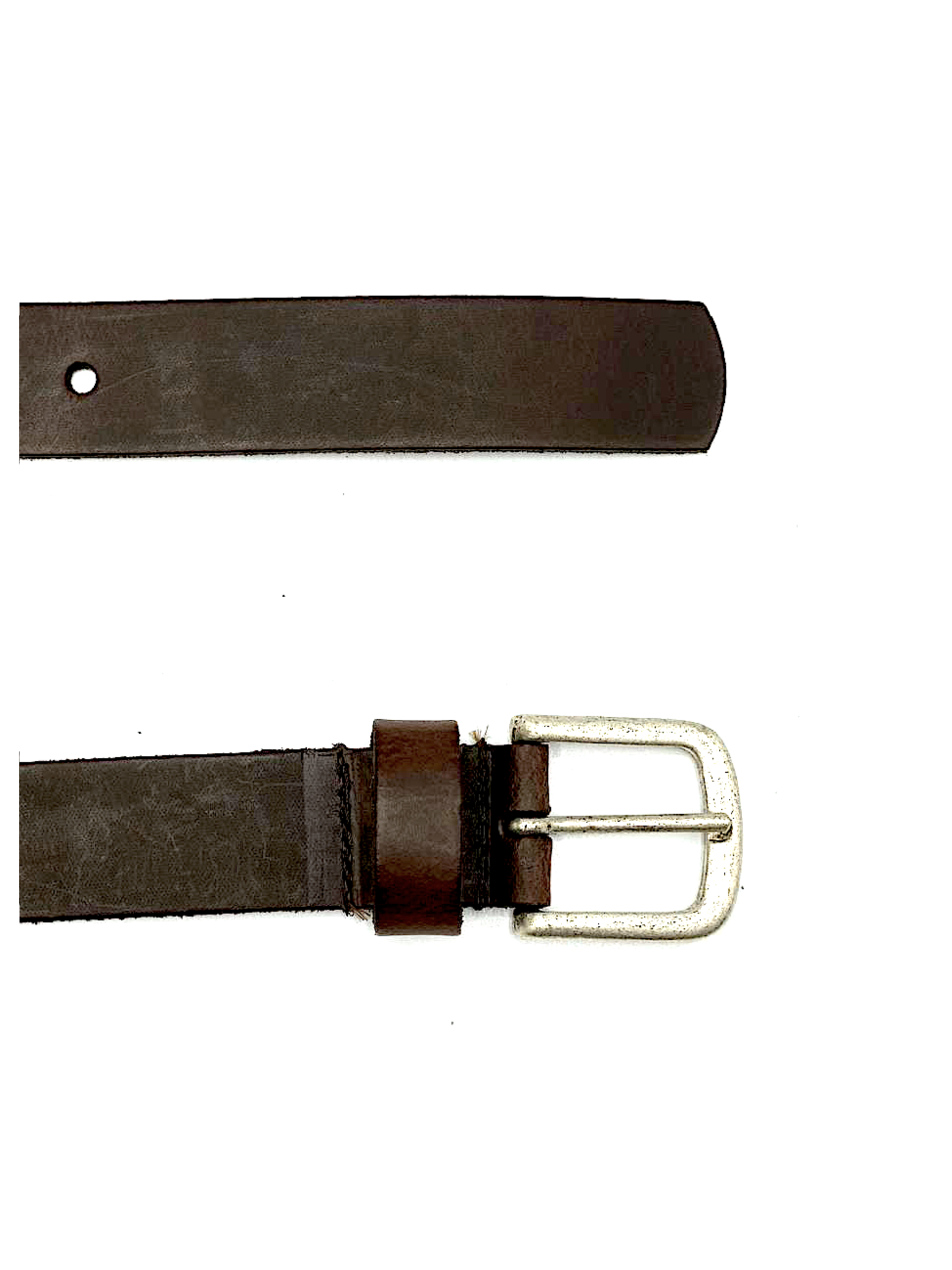 Leather belt Croco Gray
