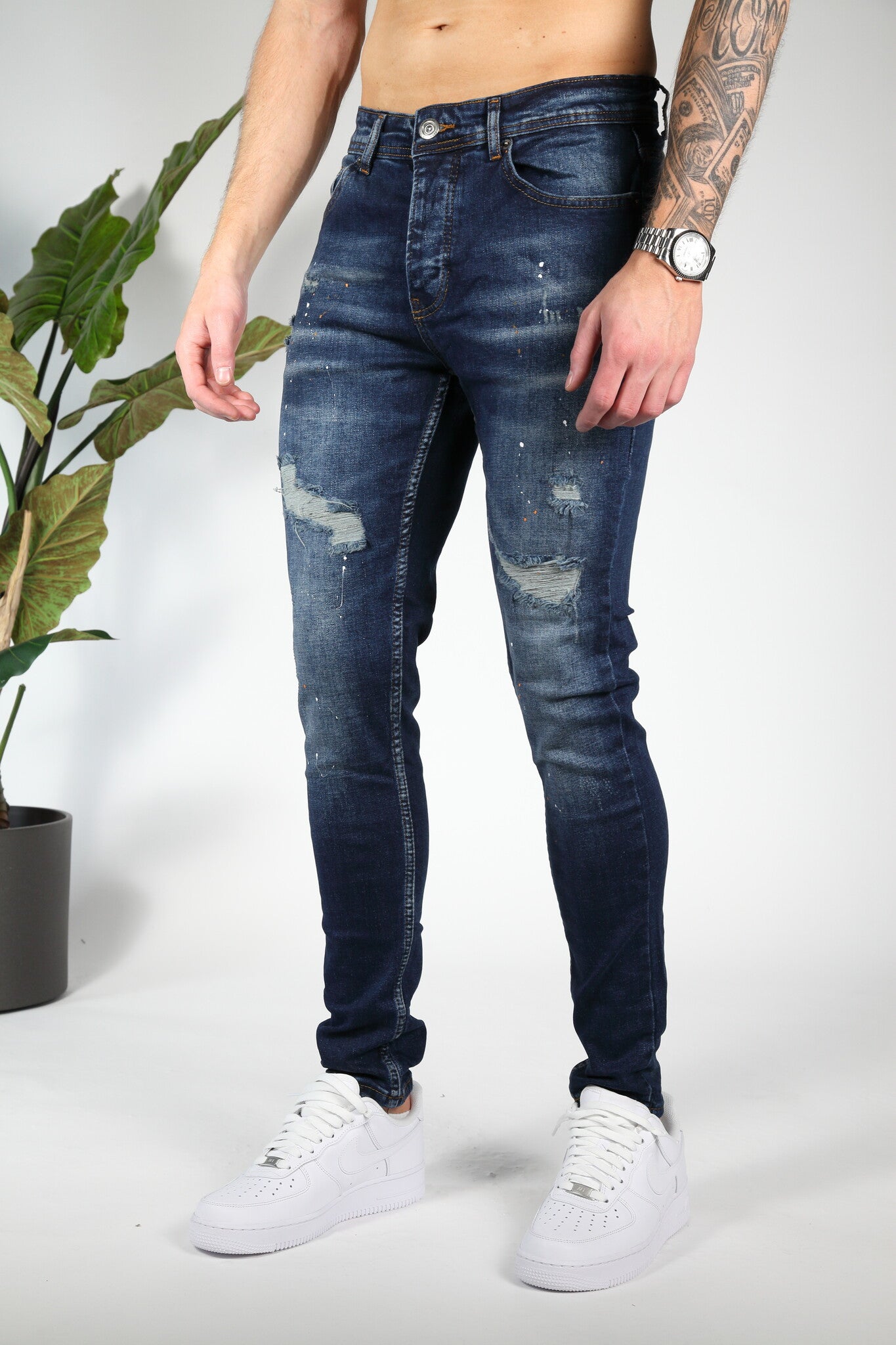 Navy Inked Impact Skinny jeans