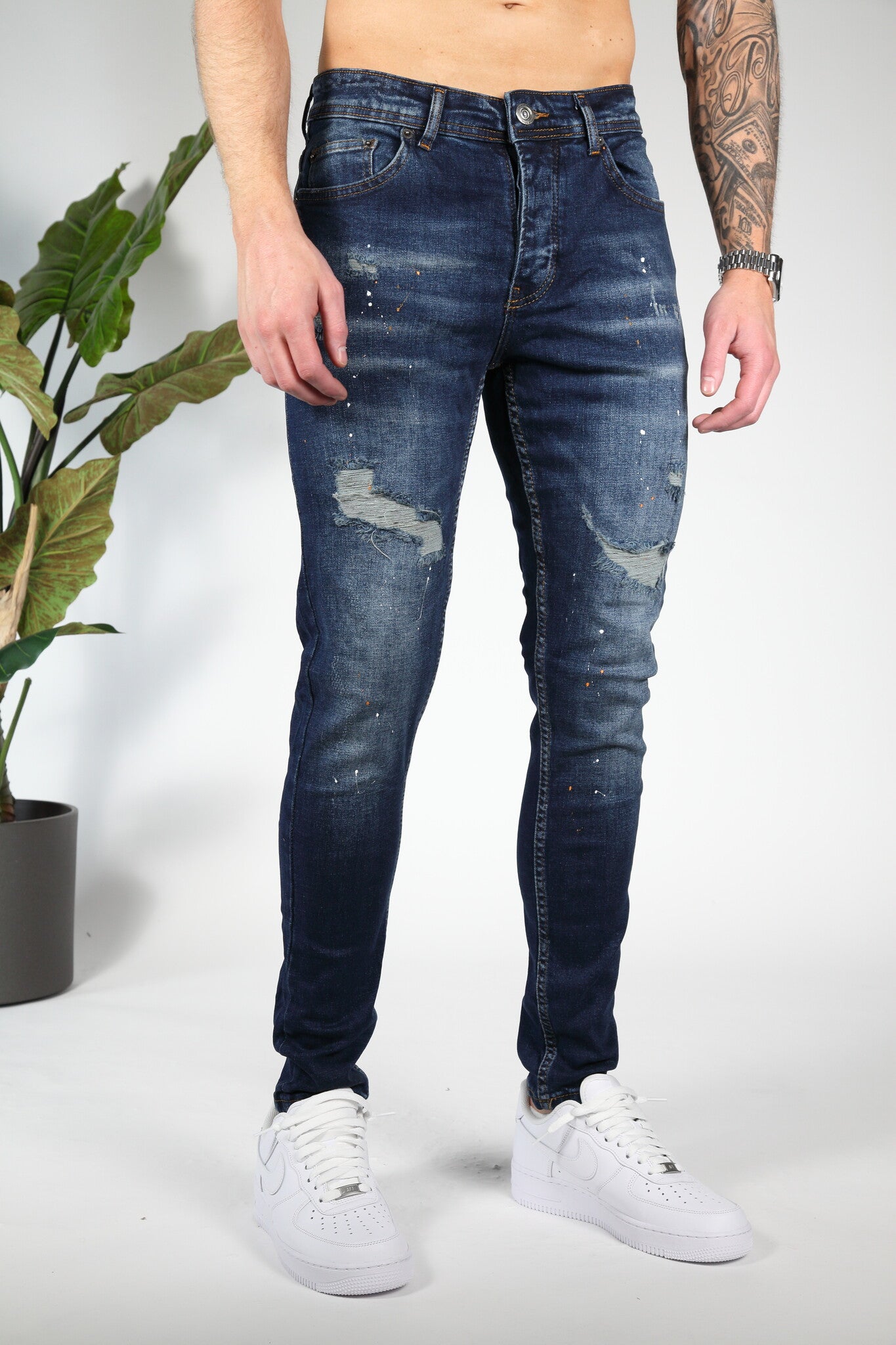 Navy Inked Impact Skinny jeans