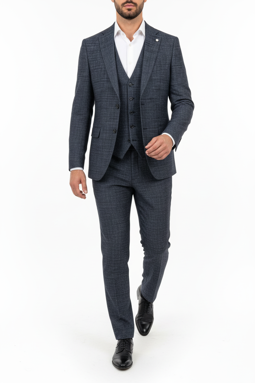 Traje Raffaele 3 Piezas Azul Marino
