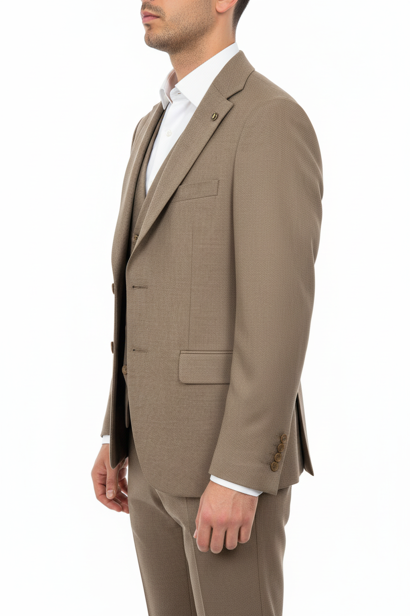 Sartoria Driedelig Pak taupe