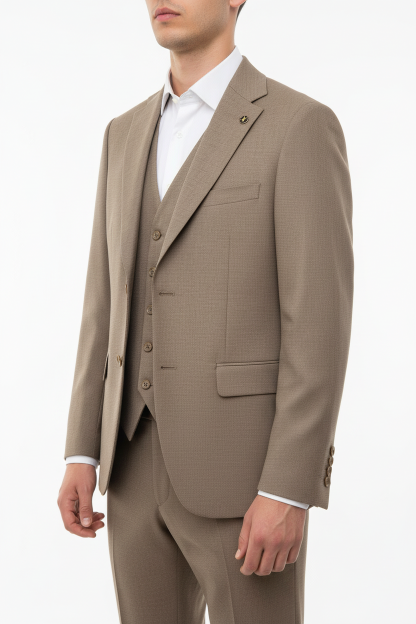 Sartoria Driedelig Pak taupe