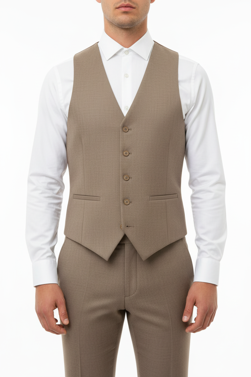 Sartoria Driedelig Pak taupe