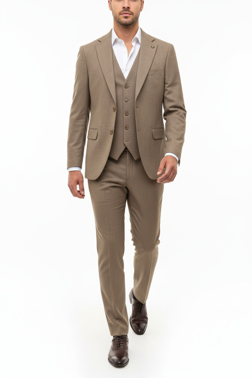 Sartoria Driedelig Pak taupe