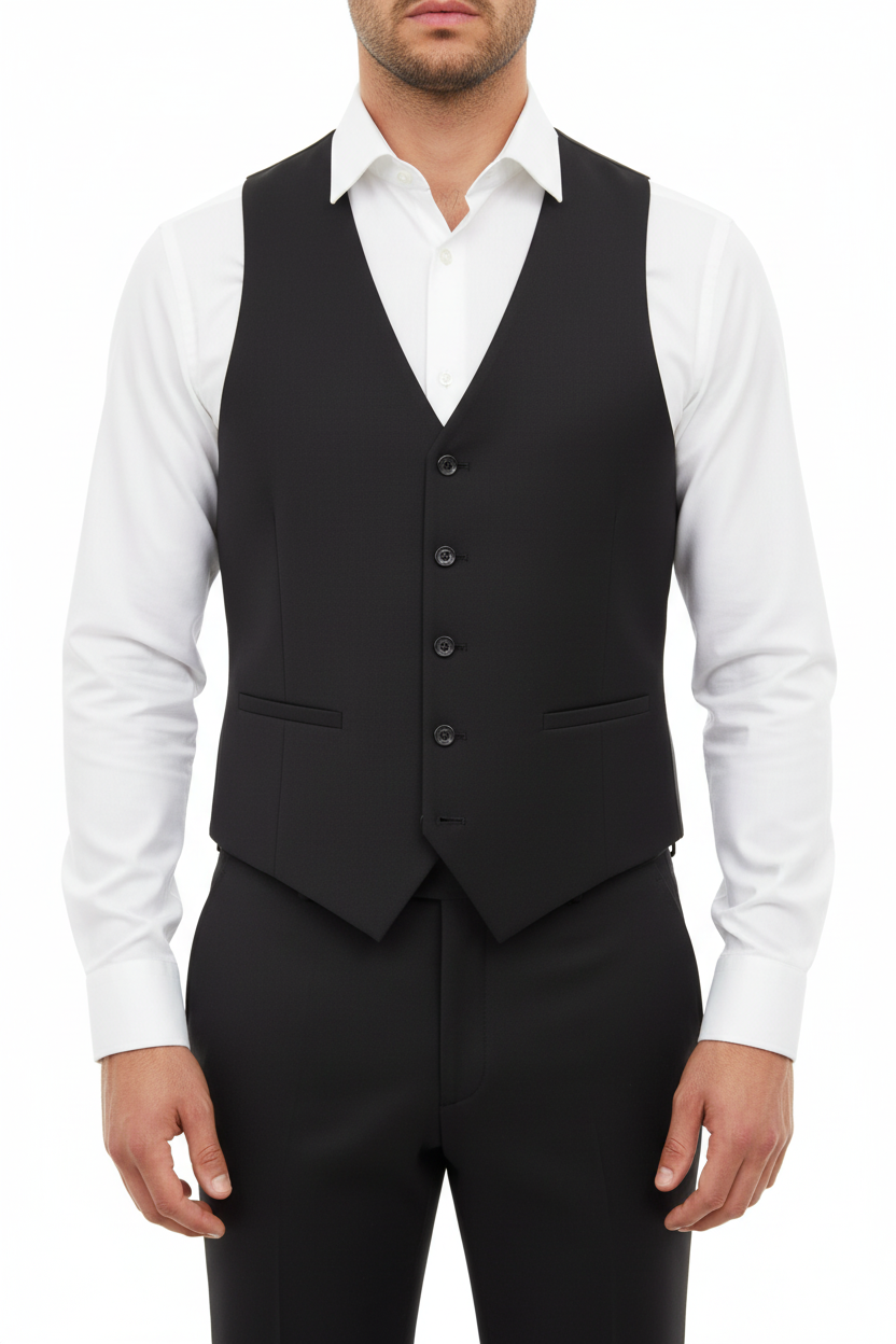 Sartoria Driedelig Pak Zwart